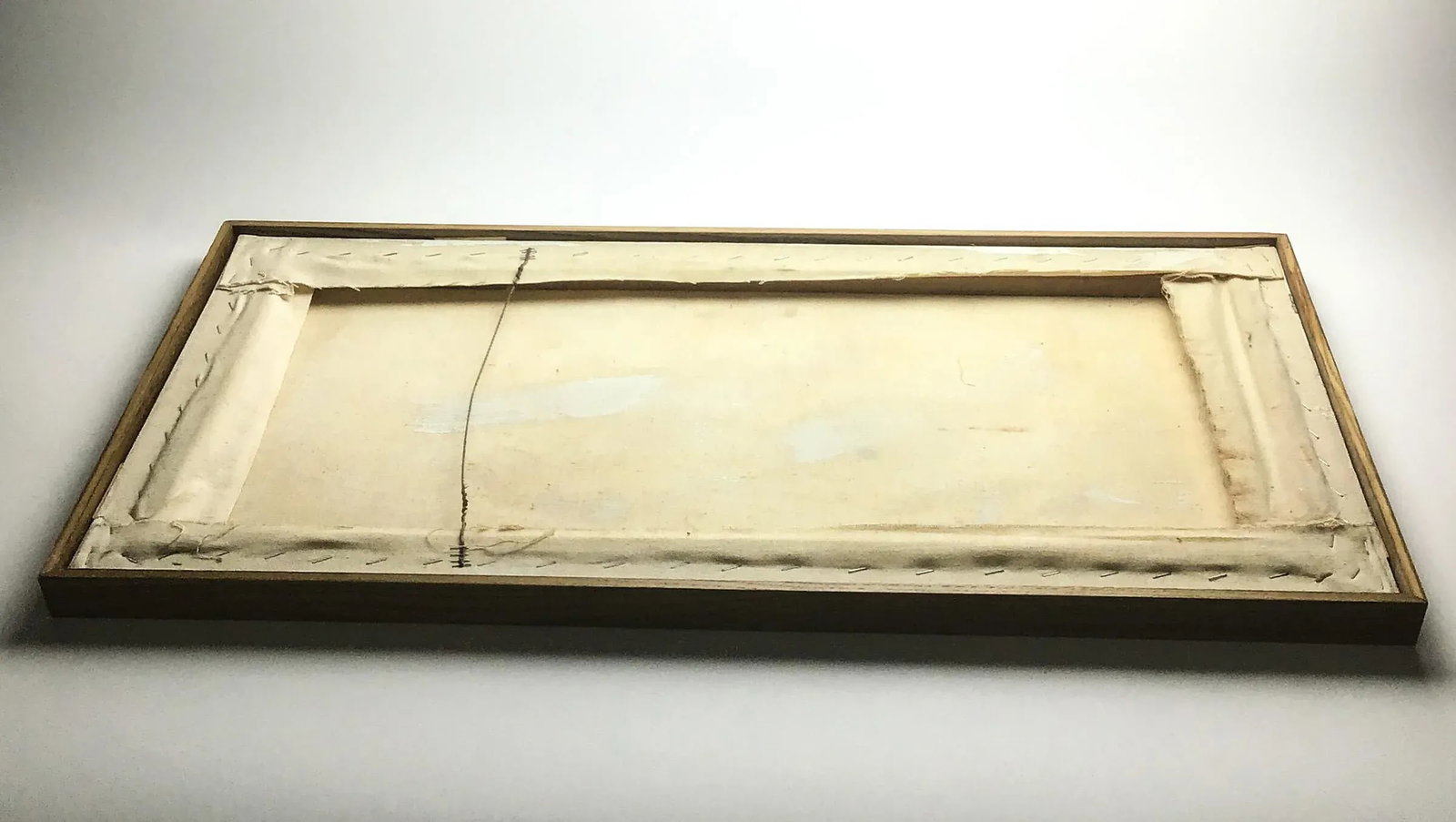 1980's Original Oil Wood Framed Painting Wheat Fields Signed - 5