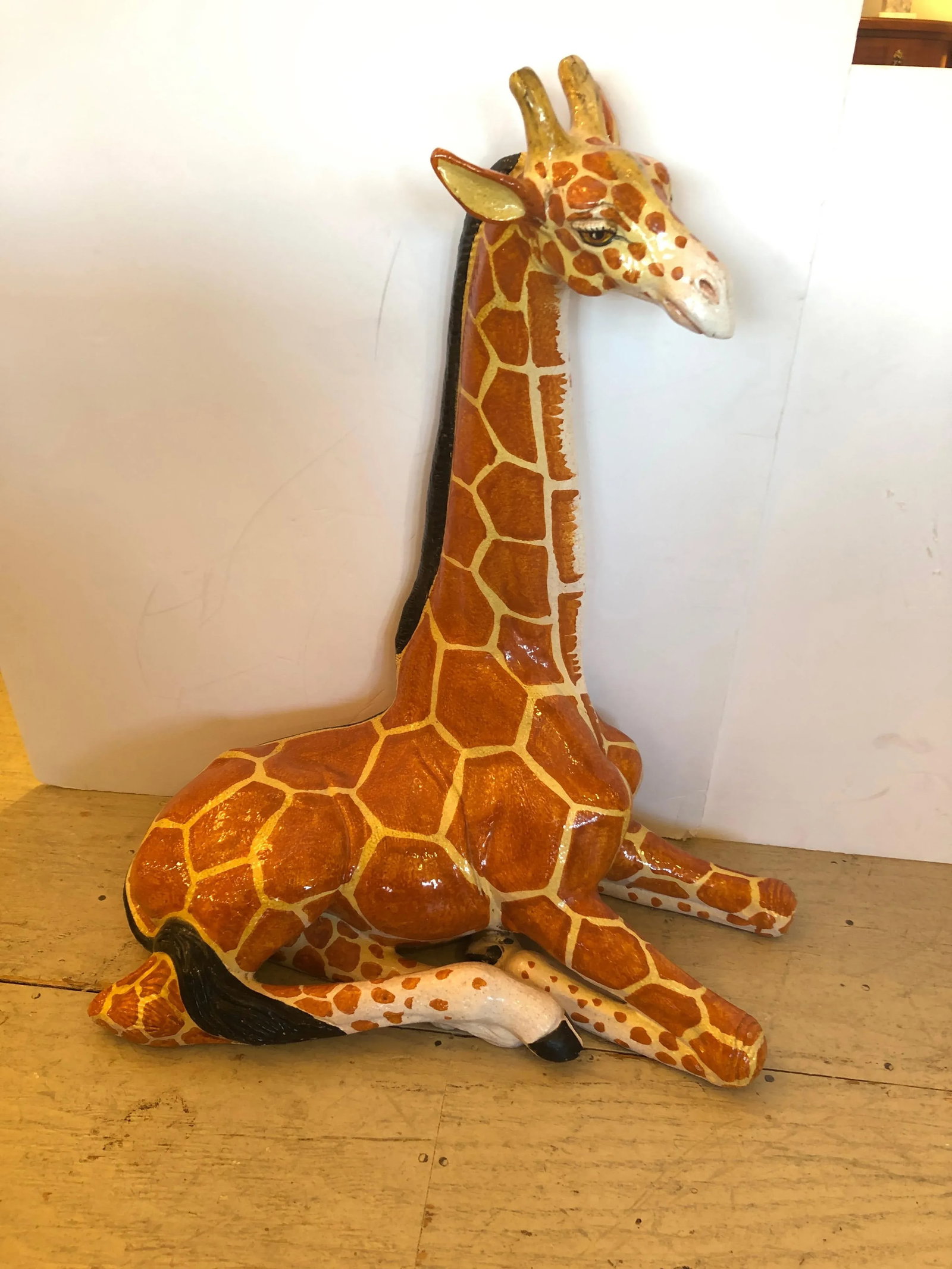 Italian Terracotta Hand Crafted Giraffe Sculpture - 13