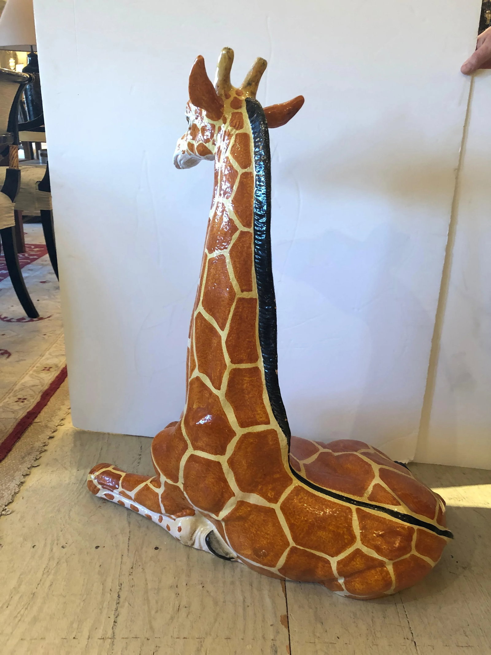Italian Terracotta Hand Crafted Giraffe Sculpture - 5