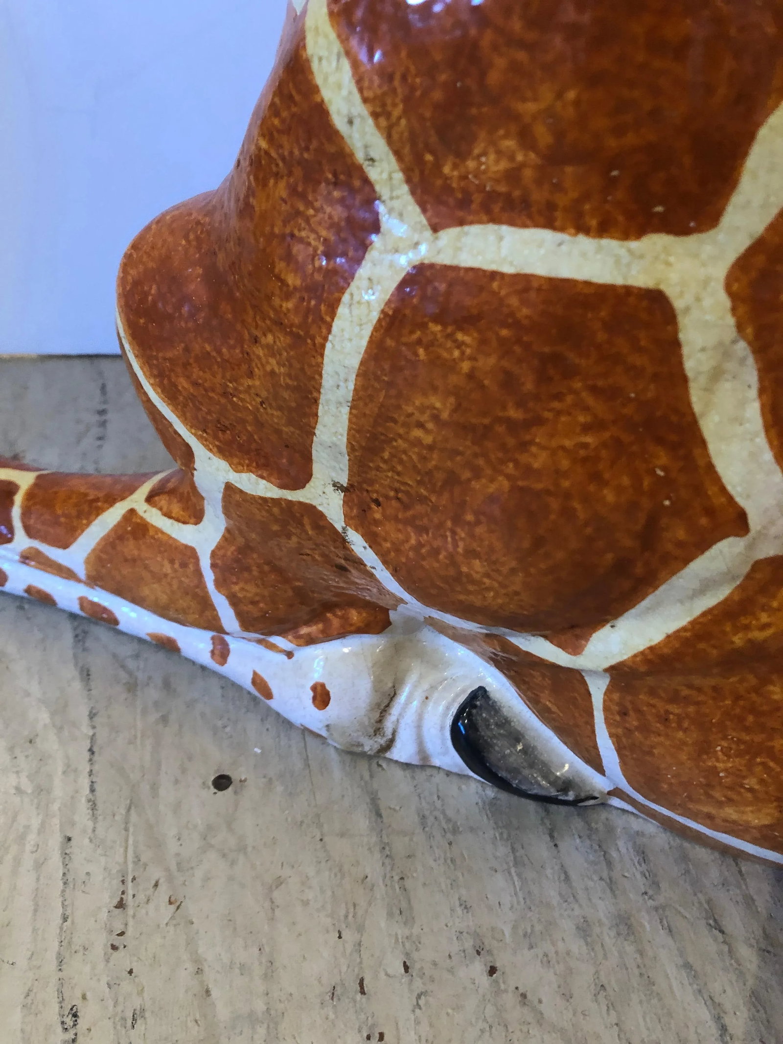 Italian Terracotta Hand Crafted Giraffe Sculpture - 6