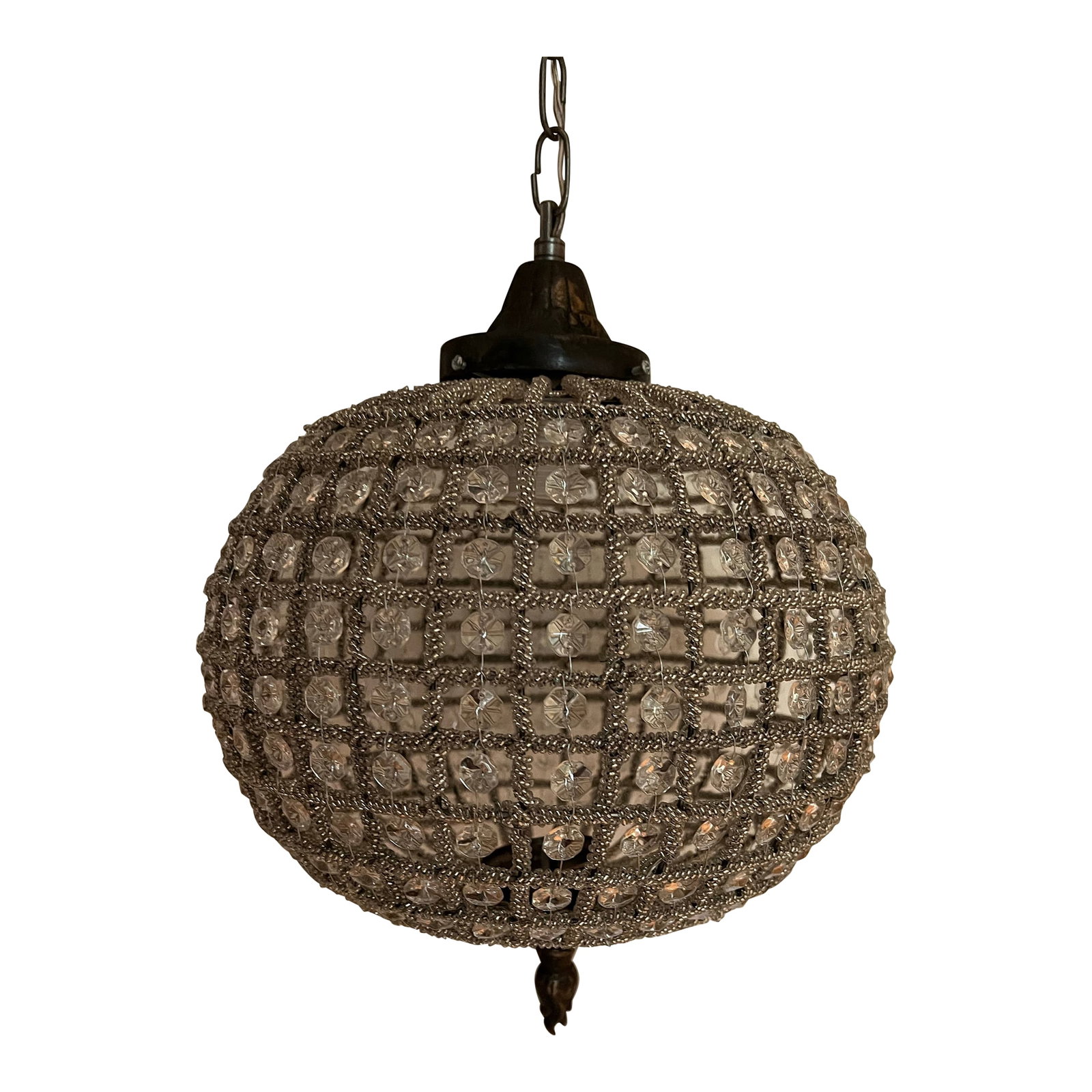1970s Hollywood Regency Sphere Pendant (1 of 12)