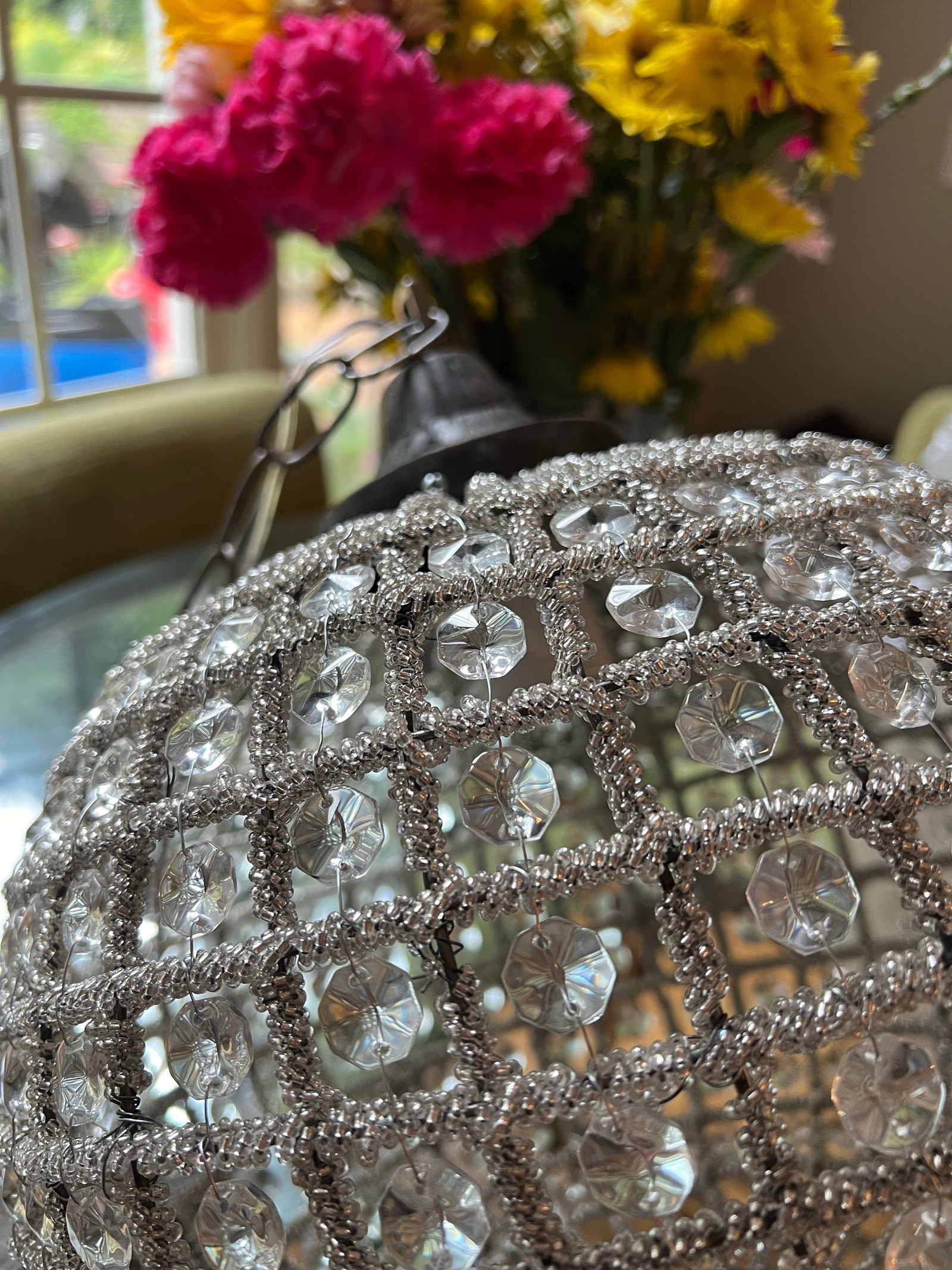 1970s Hollywood Regency Sphere Pendant - 4