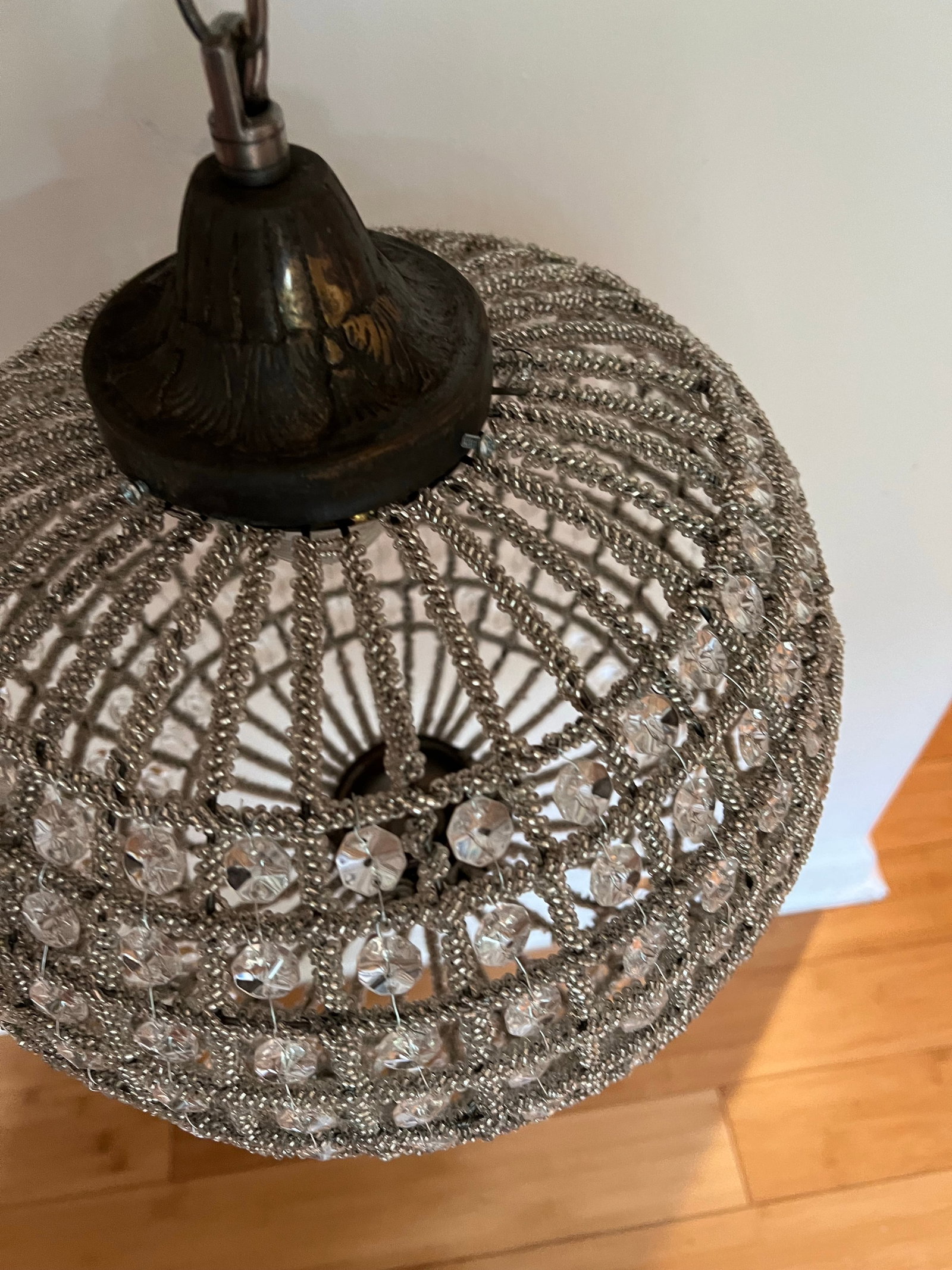 1970s Hollywood Regency Sphere Pendant - 5