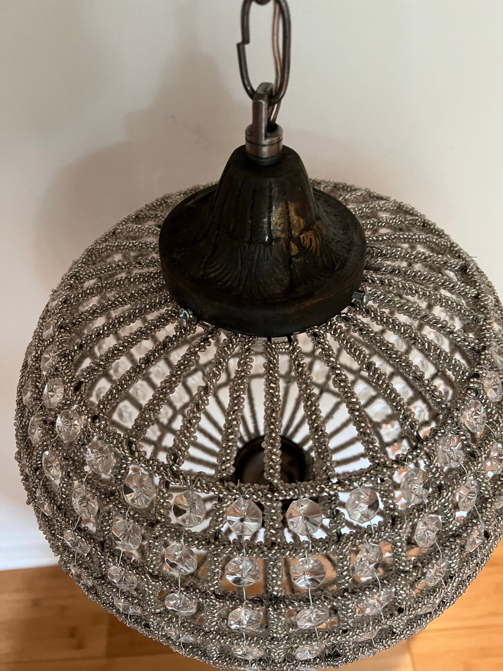 1970s Hollywood Regency Sphere Pendant - 6