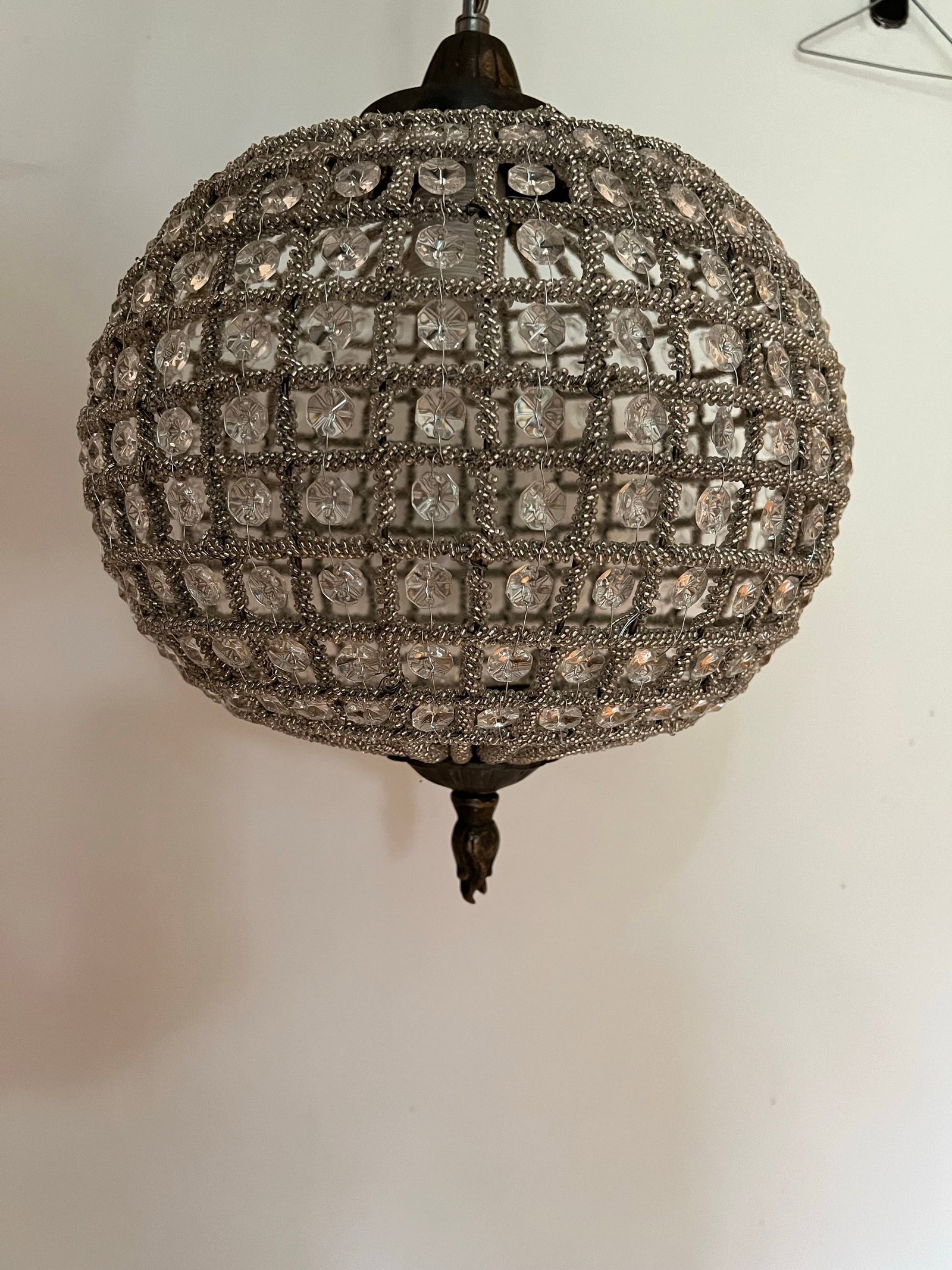 1970s Hollywood Regency Sphere Pendant - 8