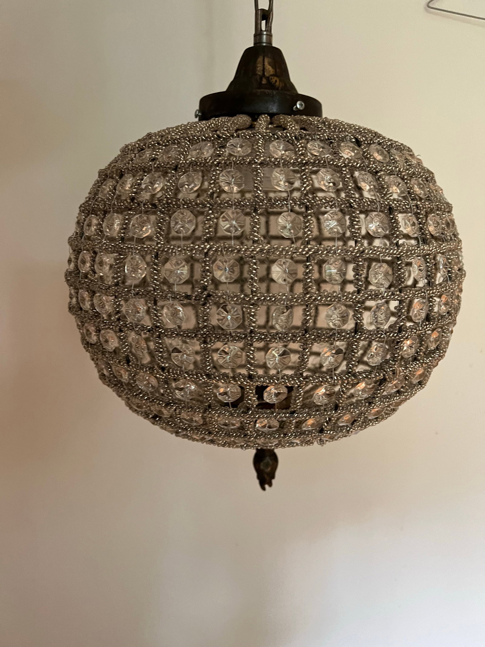 1970s Hollywood Regency Sphere Pendant - 9