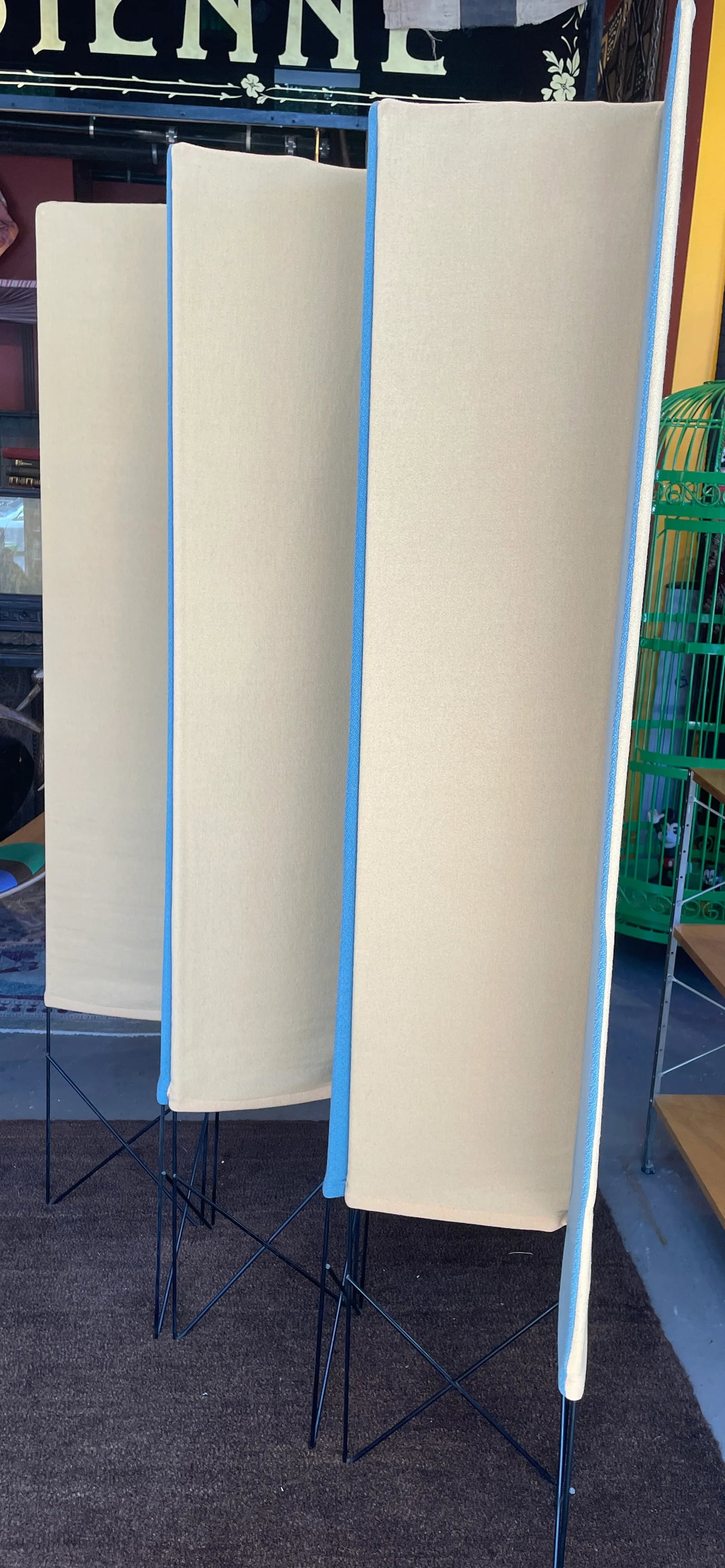 Dazzling Mid Century Modern Folding Privacy Screen - 4