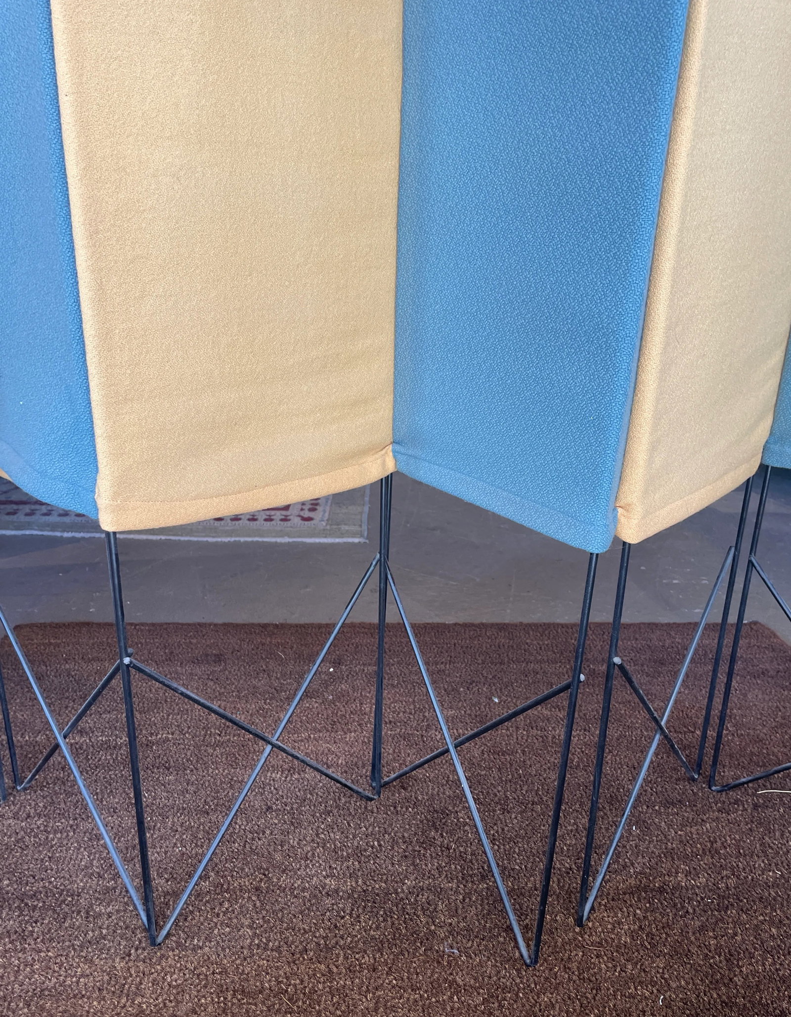 Dazzling Mid Century Modern Folding Privacy Screen - 6