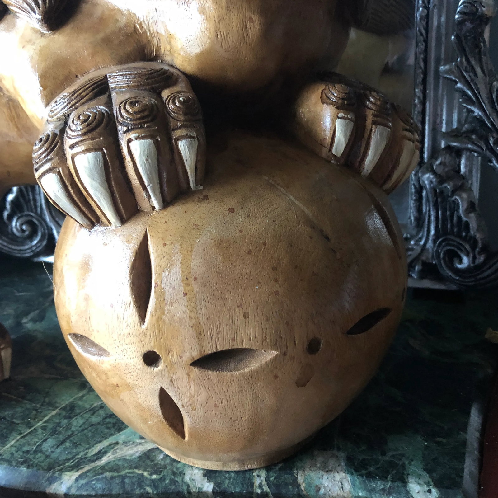 1960s Hand Carved Foo Dog Figurines - 6