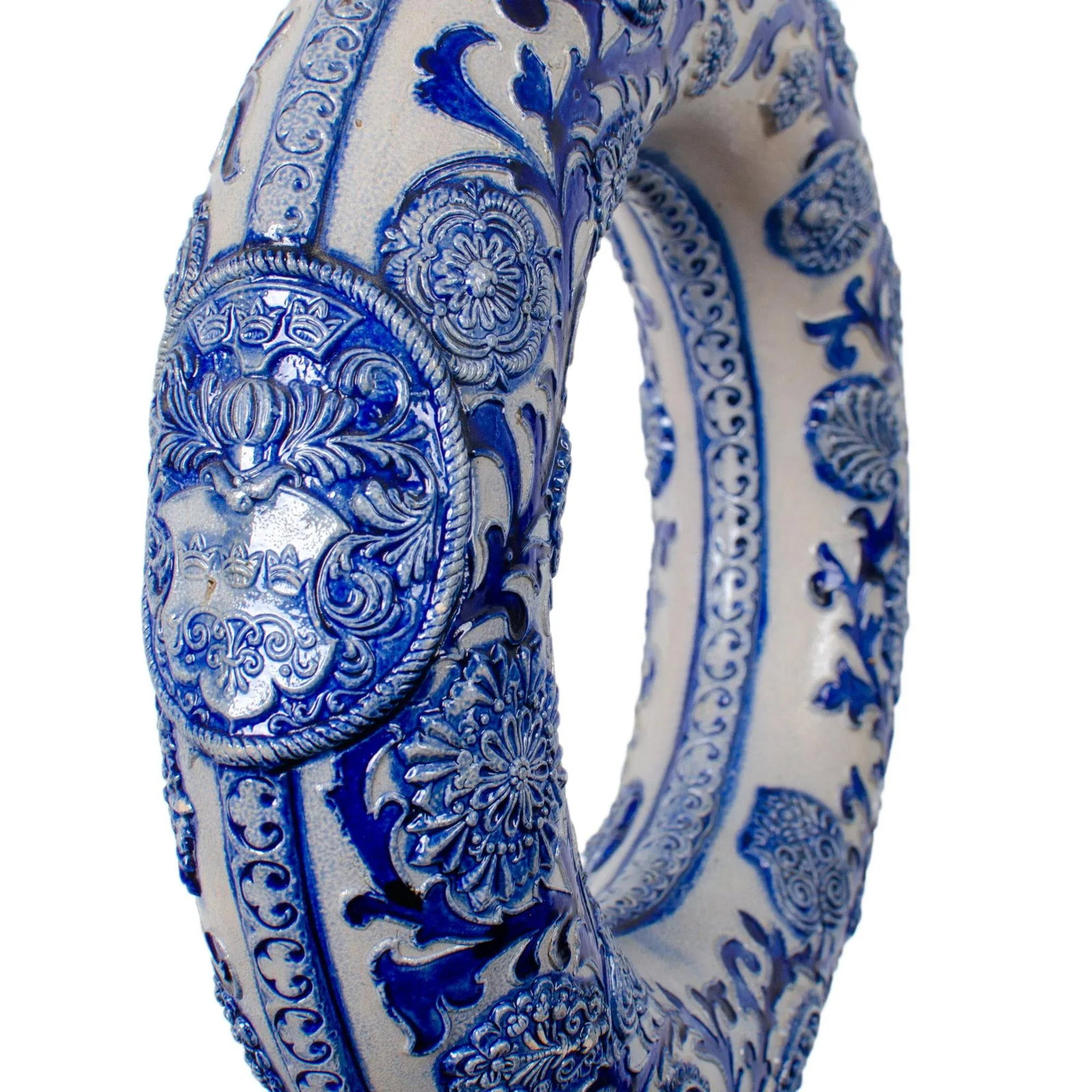 Late 19th Century Westerwald Ring Jug Lamp - 5