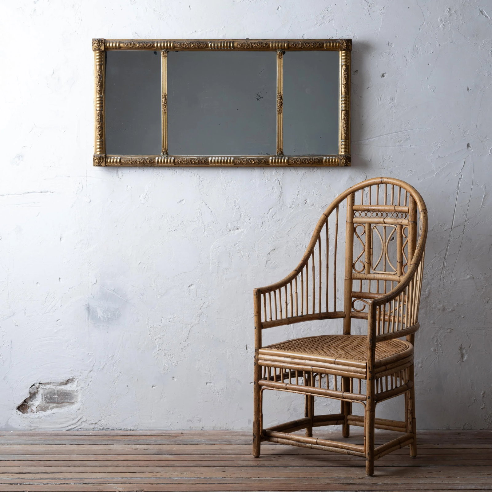 Gilt Overmantel Mirror, 19th Century - 2