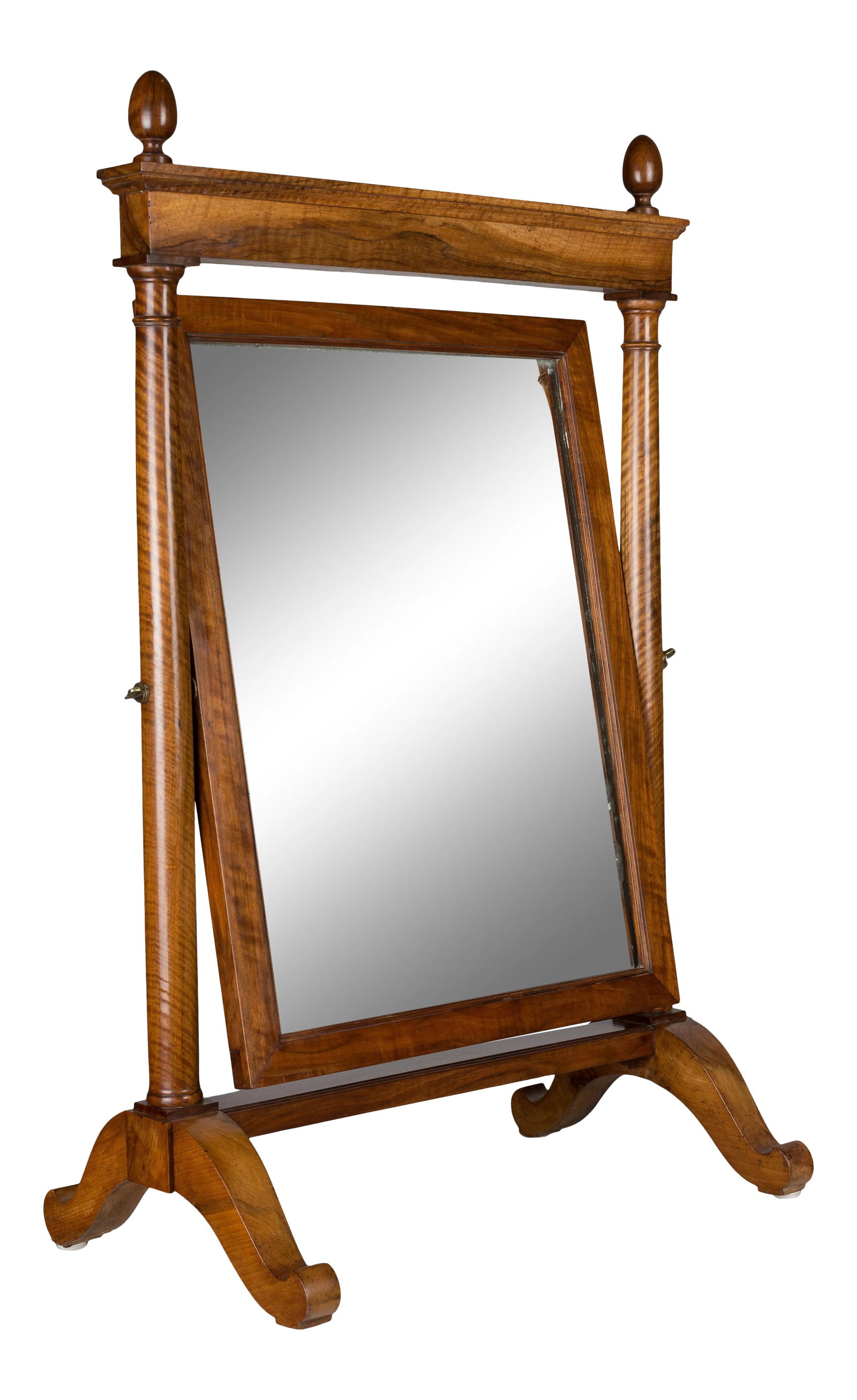 19th Century French Empire Period Cheval Dressing Mirror (1 of 13)