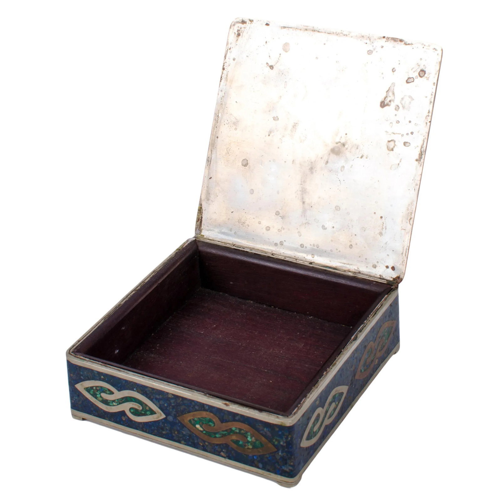 Mid 20th Century Alpaca Taxco Silver Trinket Box - 2