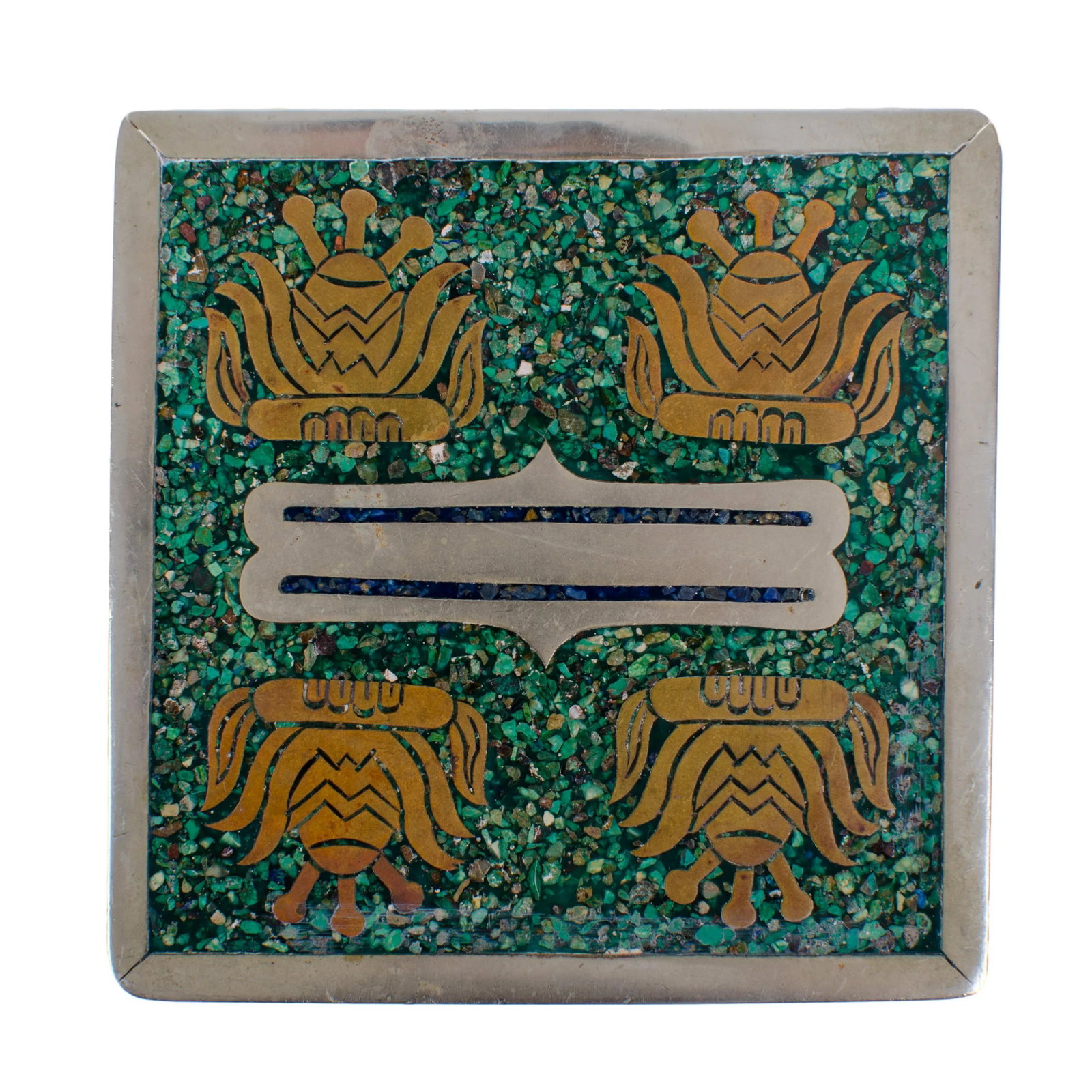 Mid 20th Century Alpaca Taxco Silver Trinket Box - 3