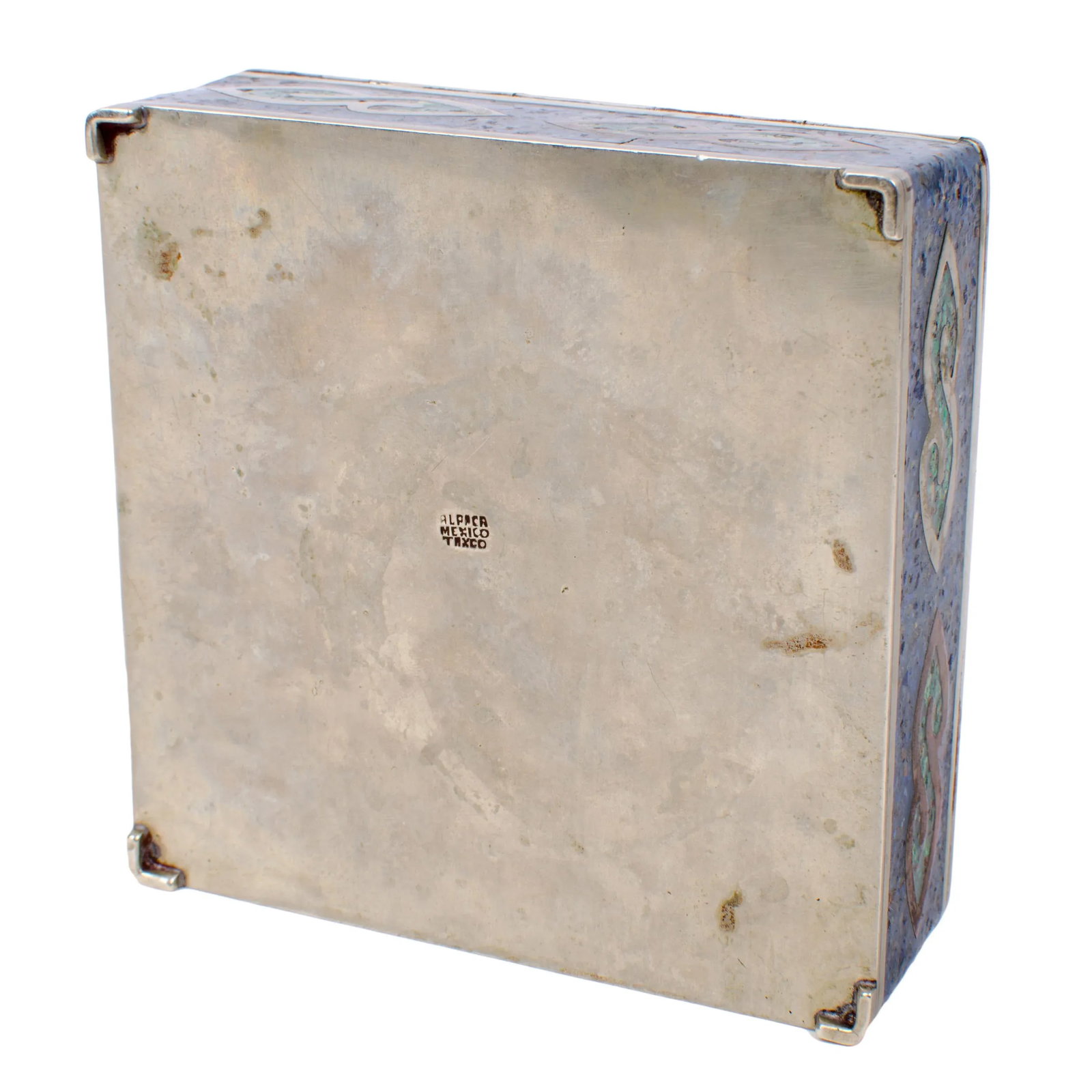 Mid 20th Century Alpaca Taxco Silver Trinket Box - 6
