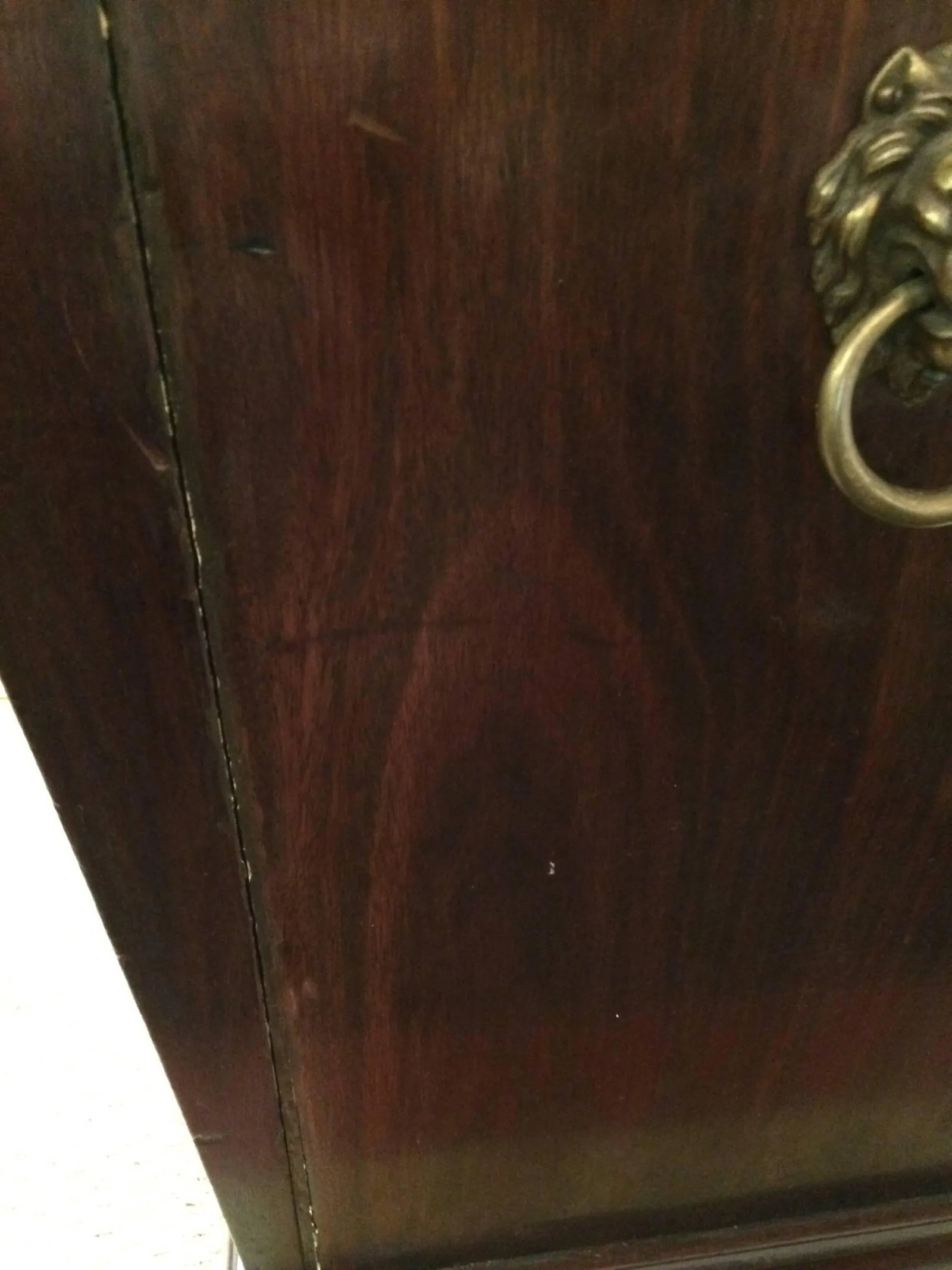 Small Antique English Mahogany Cellarette Wine Cooler - 8