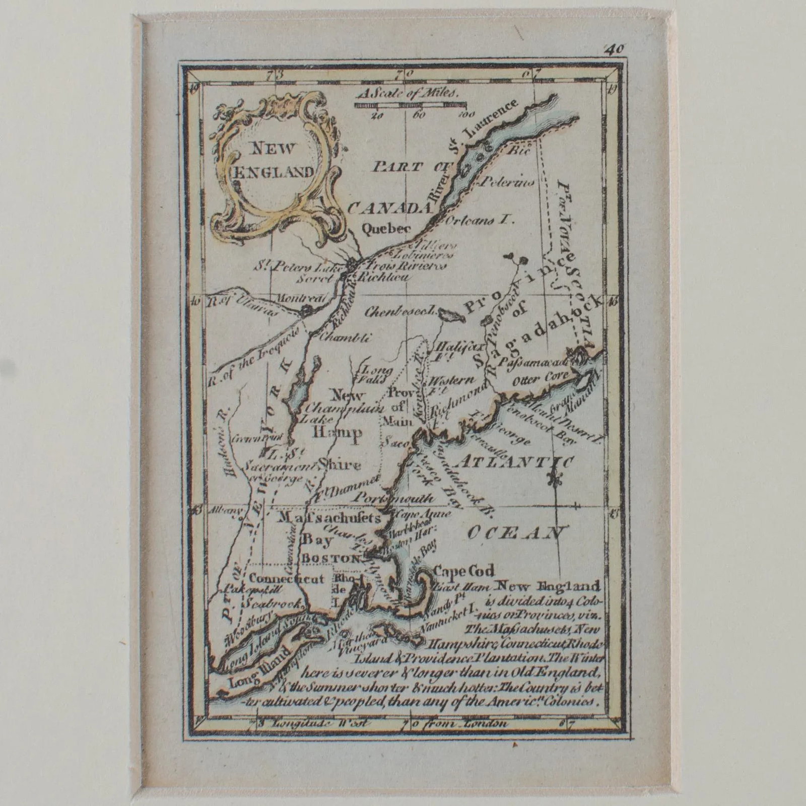 John Gibson - Map of New England - 2