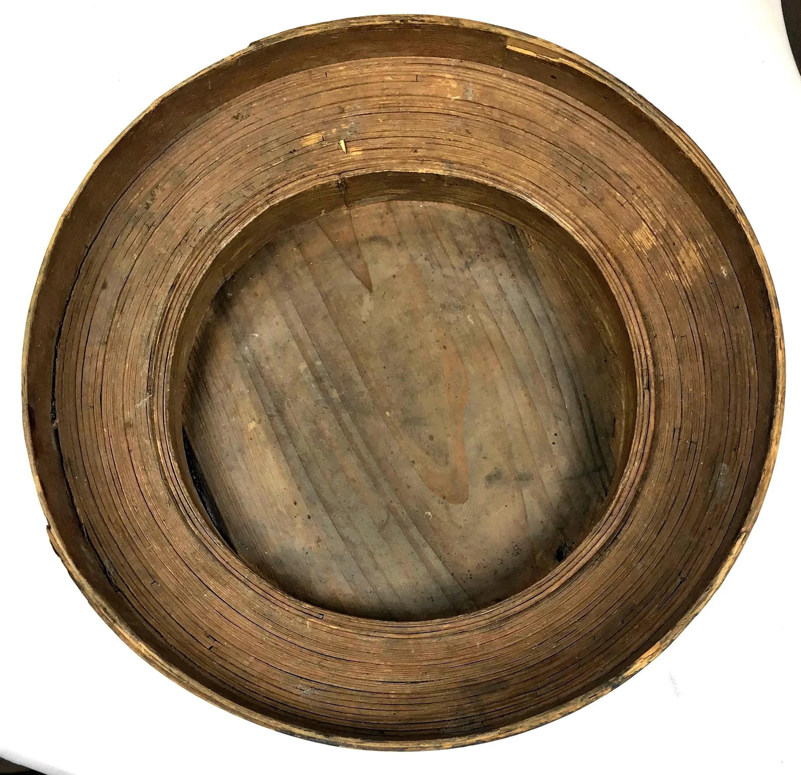 1900s Chinese Wood and Reed Wedding Basket - 11