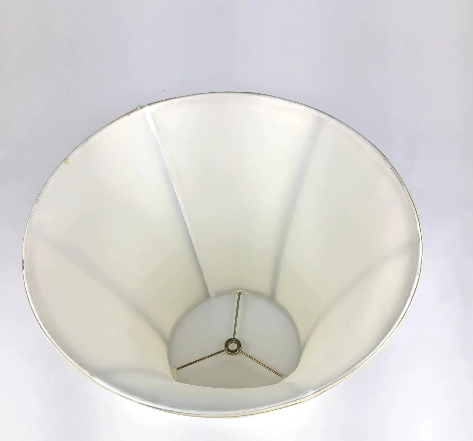 1980s Brass Table Lamp With Shade - 8
