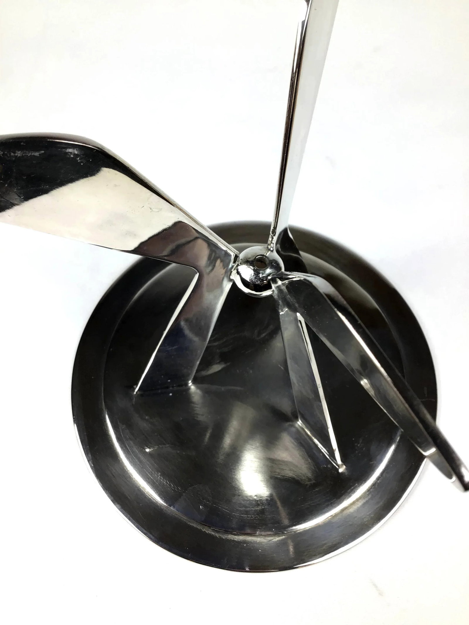 1980s Silver Plated Modern Heavy Pedestal Stand - 10