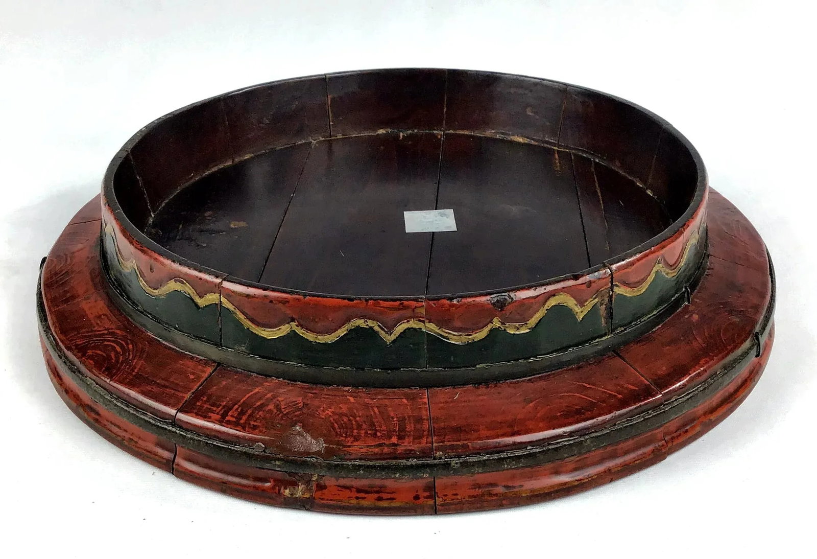 19th Century Chinese Wood Dome Display Tray - 12