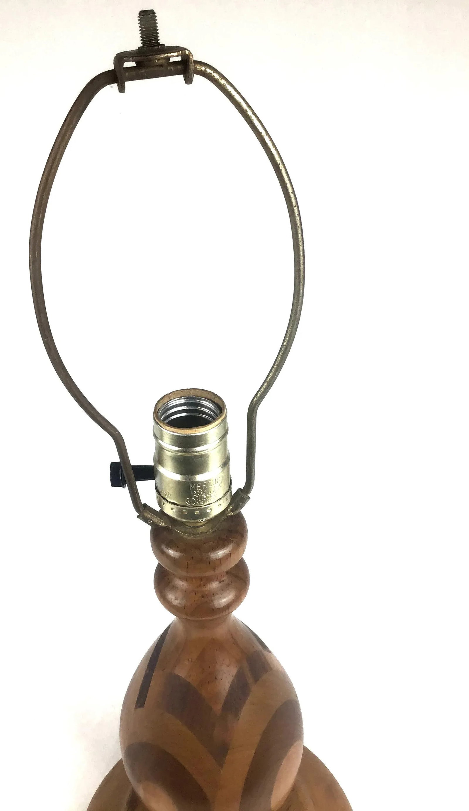 Inlaid Solid Wood Lamp Base - 3