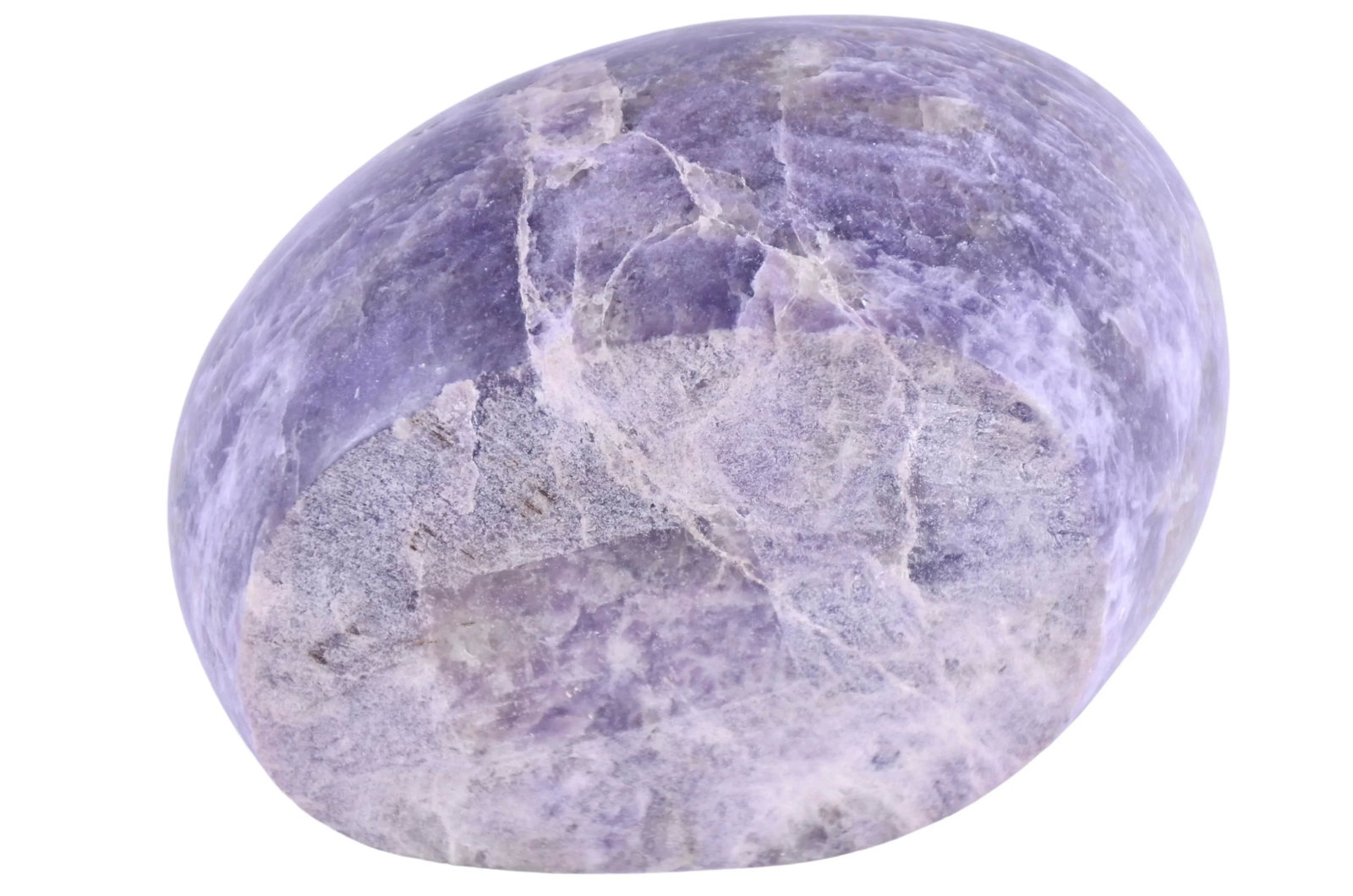 Carved Amethyst Lepidolite Stone Bowl - 4