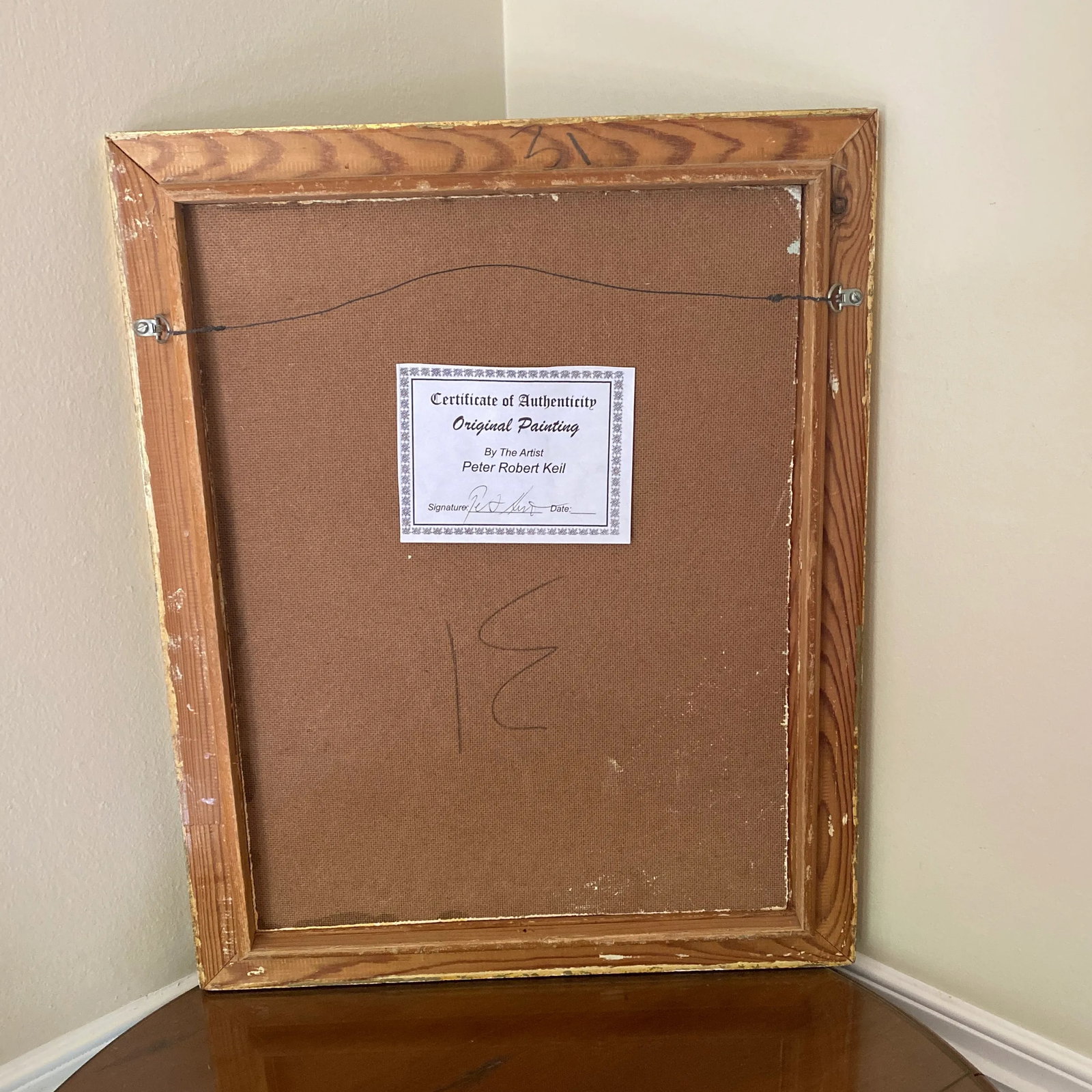 1970s Vintage Abstract Portraiture, Painting by Peter Robert Keil, Framed - 6