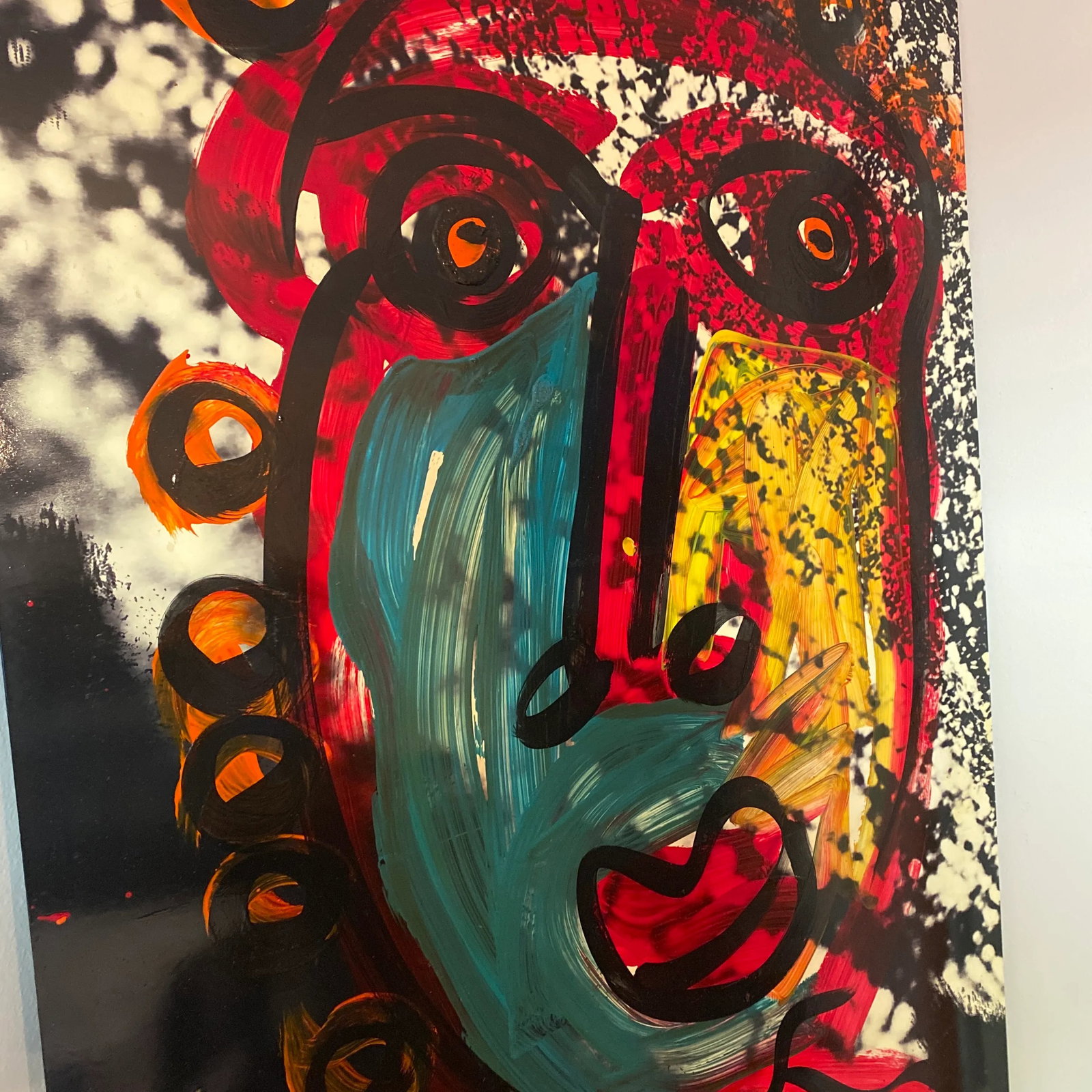 1970s Brutalist Style Abstract Painting by Peter Keil - 3