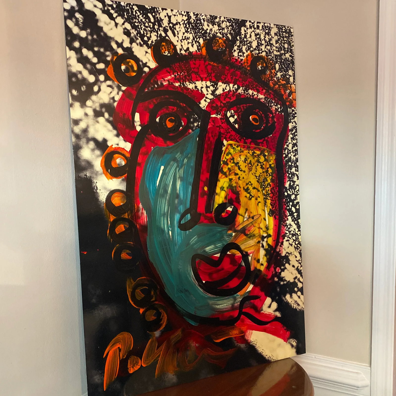 1970s Brutalist Style Abstract Painting by Peter Keil - 7