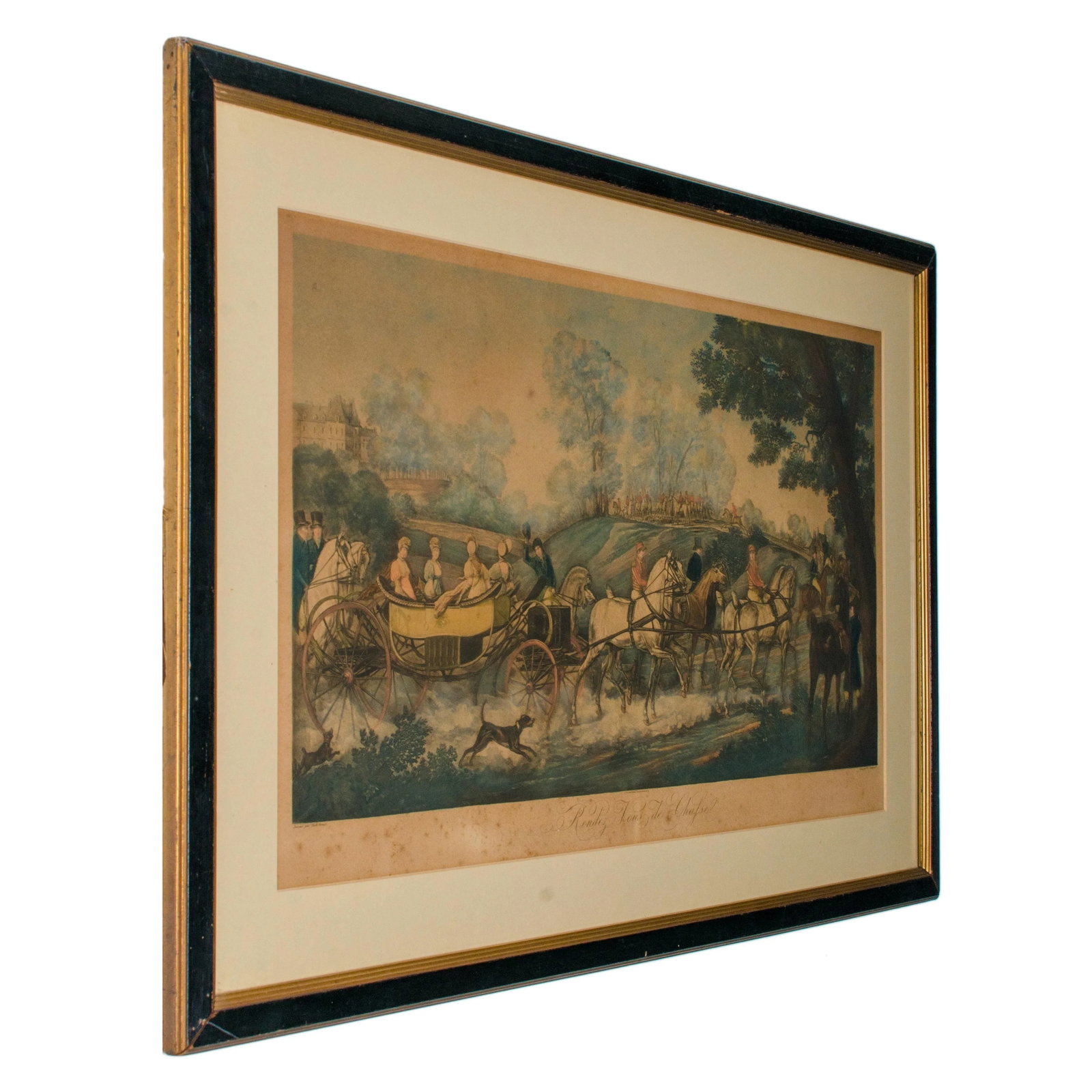 19th Century "Rendezvous De Chafsel" Lithograph by Carle Vernet - 2
