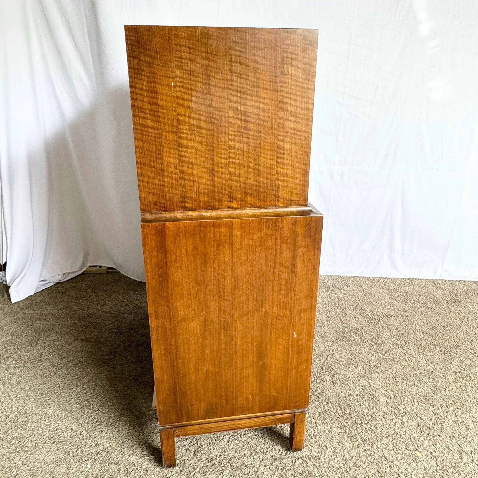 Mid Century Modern Burl Wood Highboy Dresser by Thomasville - 11