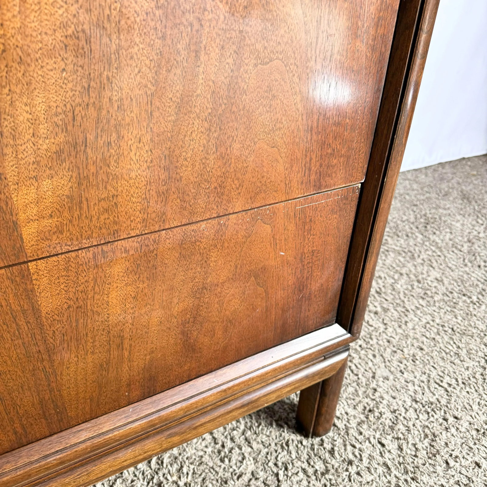 Mid Century Modern Burl Wood Highboy Dresser by Thomasville - 5