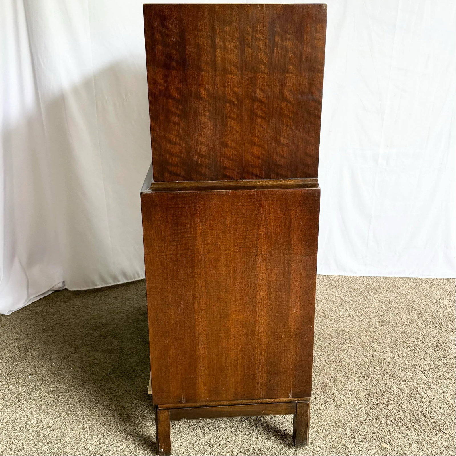 Mid Century Modern Burl Wood Highboy Dresser by Thomasville - 8