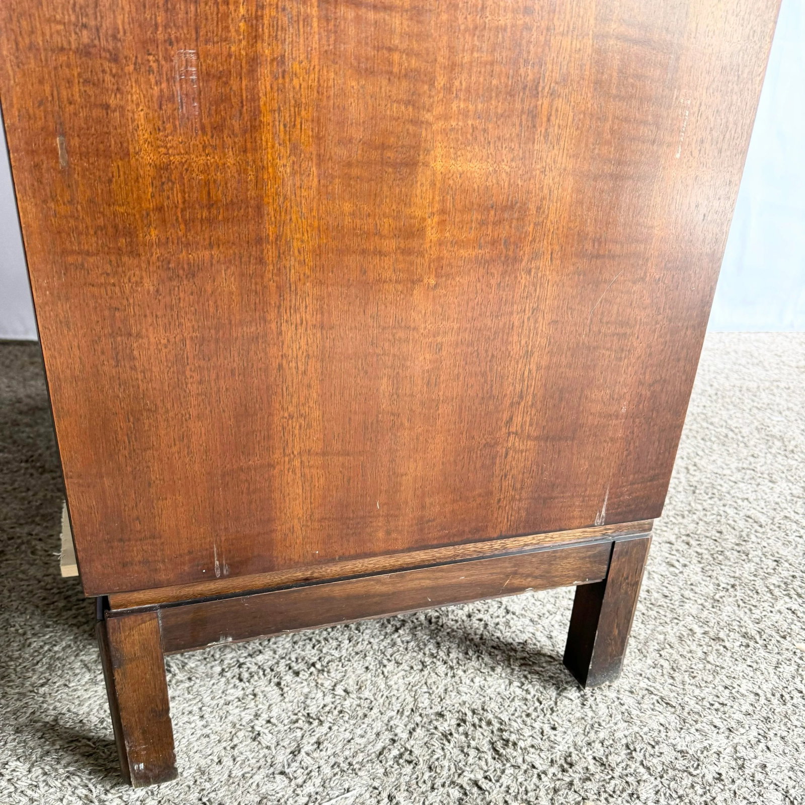 Mid Century Modern Burl Wood Highboy Dresser by Thomasville - 9