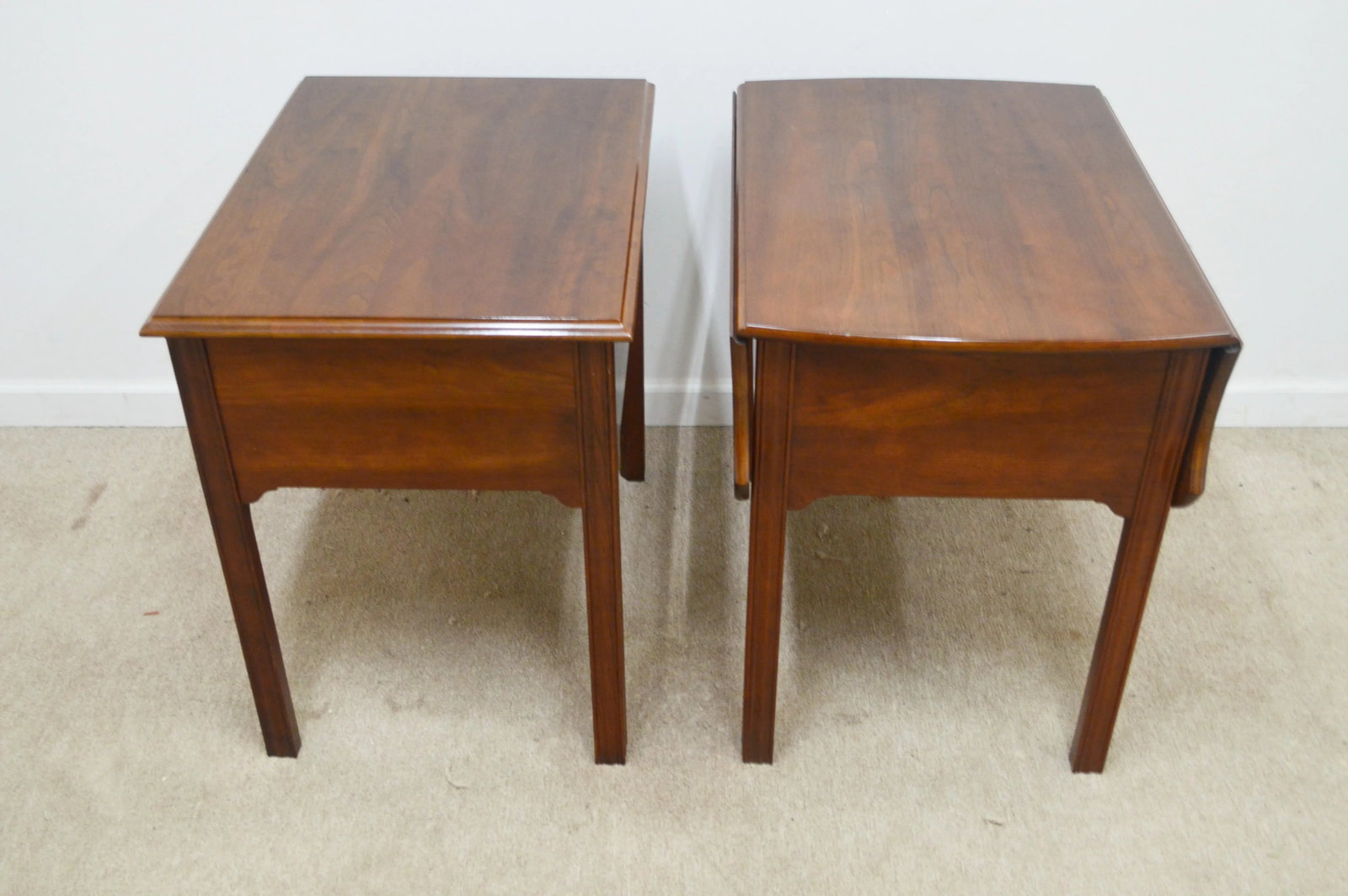 Pair of Stickley Cherry Side Tables - 10