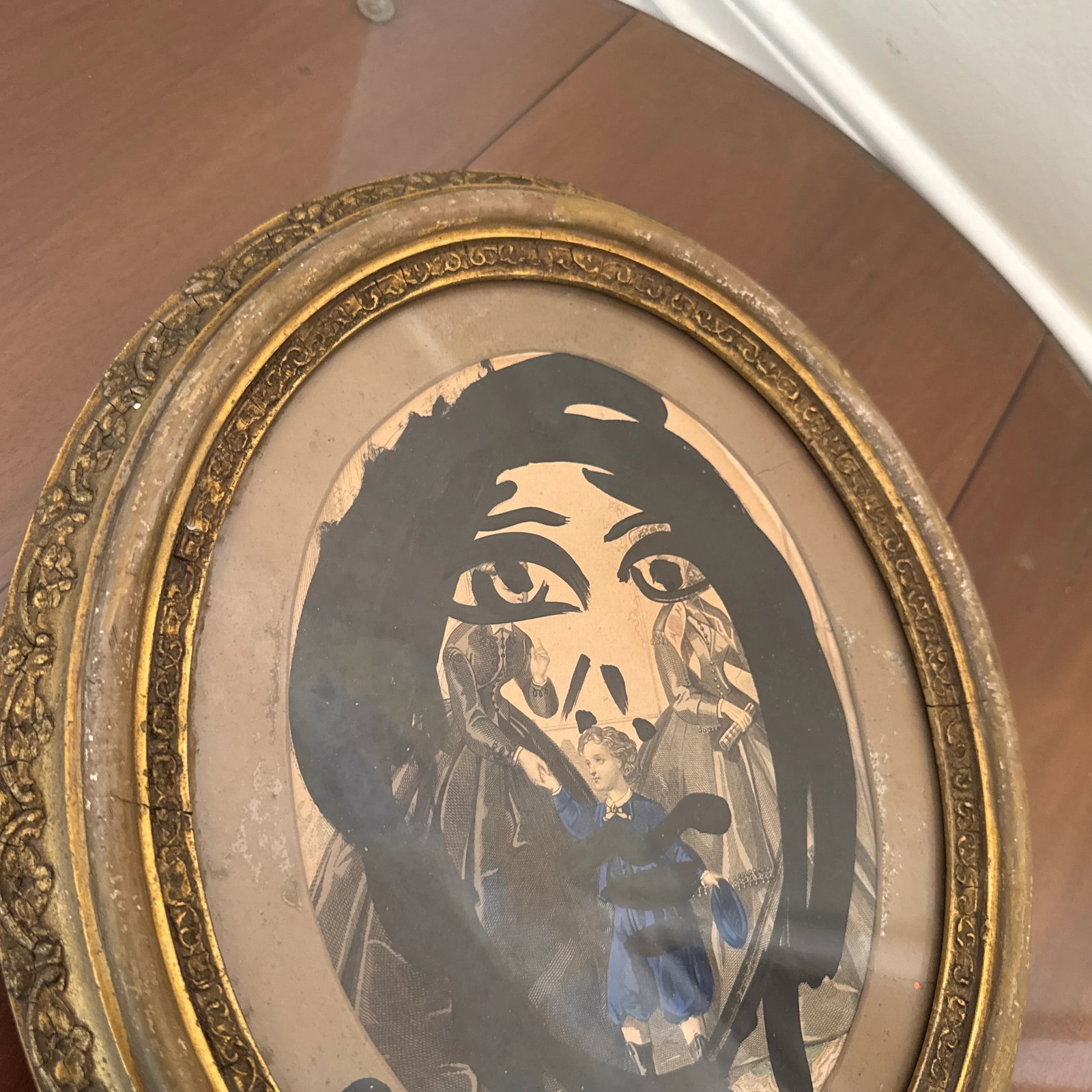 1970s Vintage Abstract Portraiture, Painting by Peter Robert Keil, Framed - 6