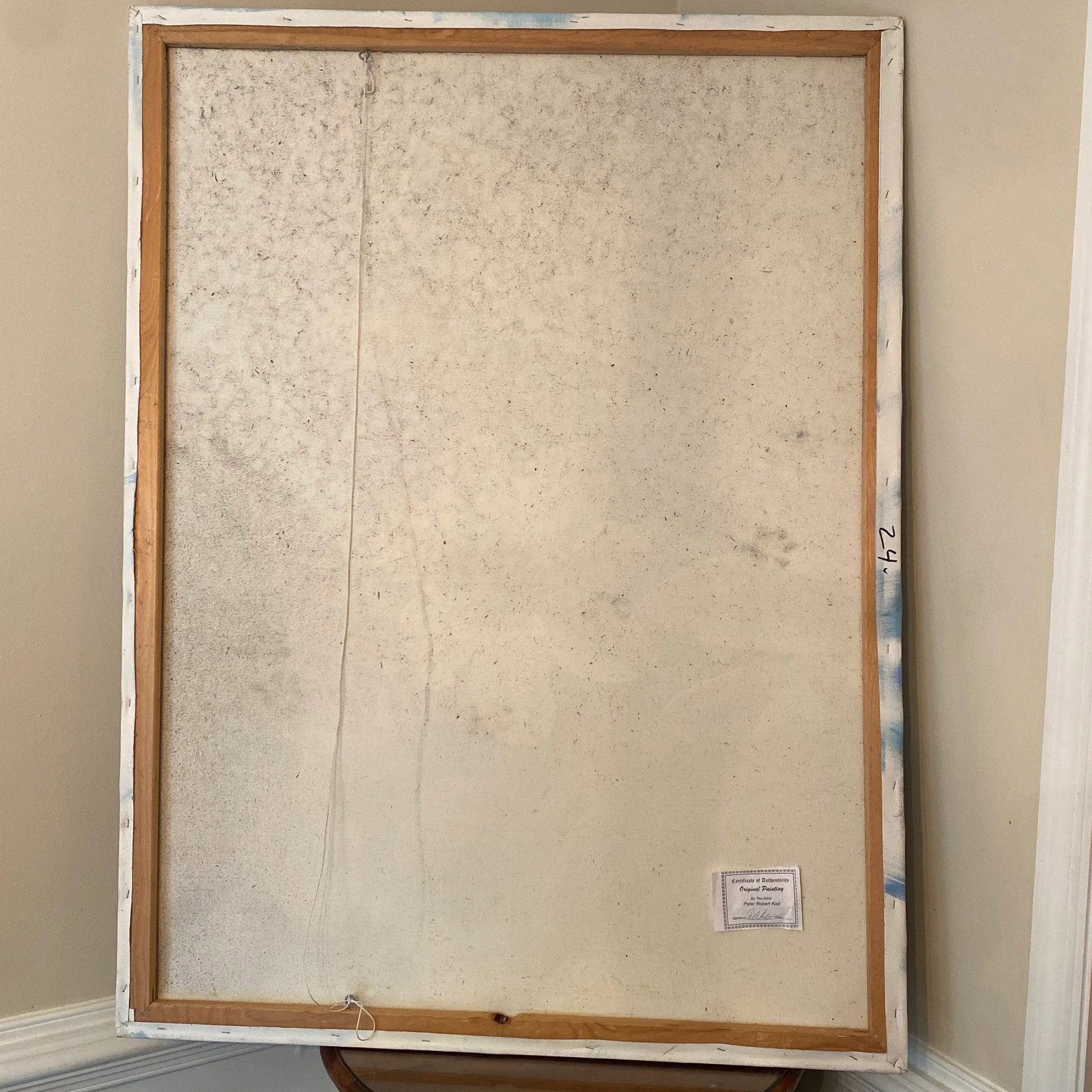 Oversized Original Peter Keil Abstract Floral Painting on Canvas - 9