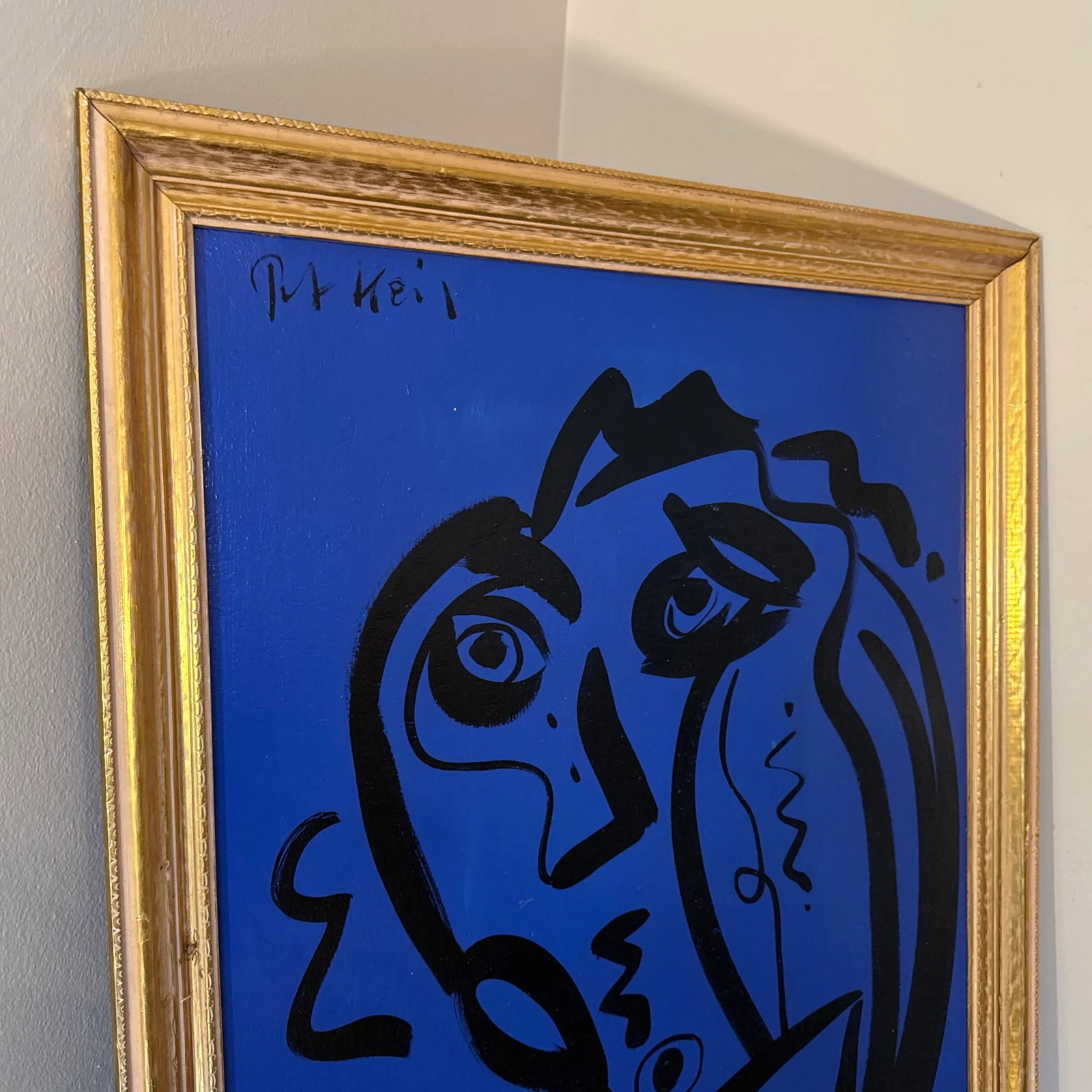 1970s Original Peter Keil Abstract Painting Framed - 3