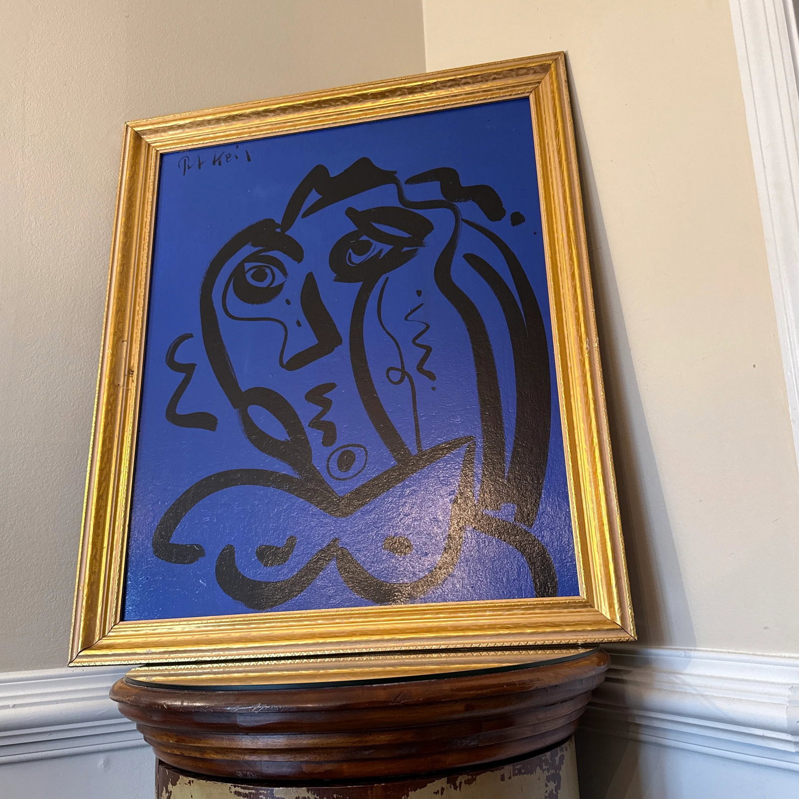 1970s Original Peter Keil Abstract Painting Framed - 5