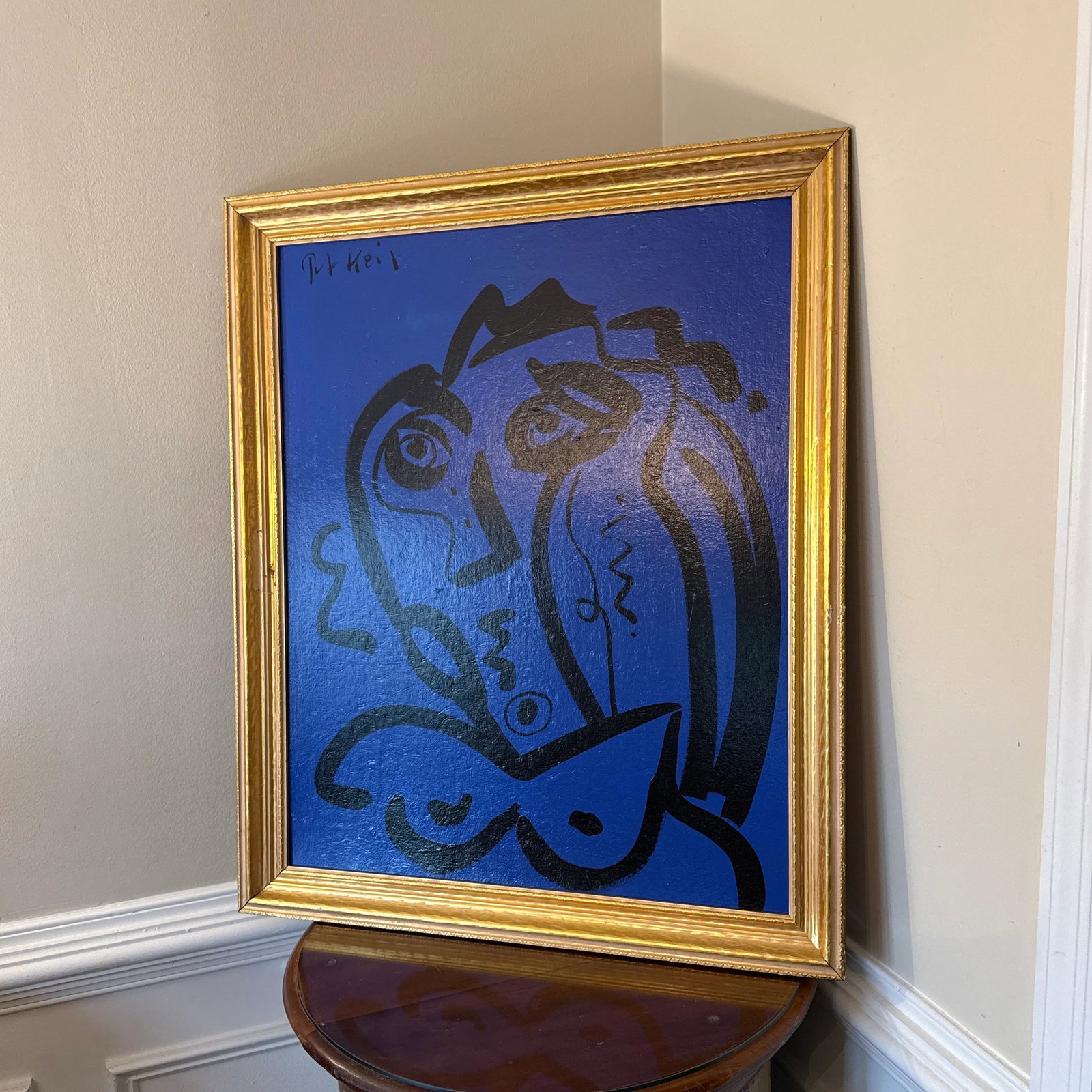1970s Original Peter Keil Abstract Painting Framed - 8