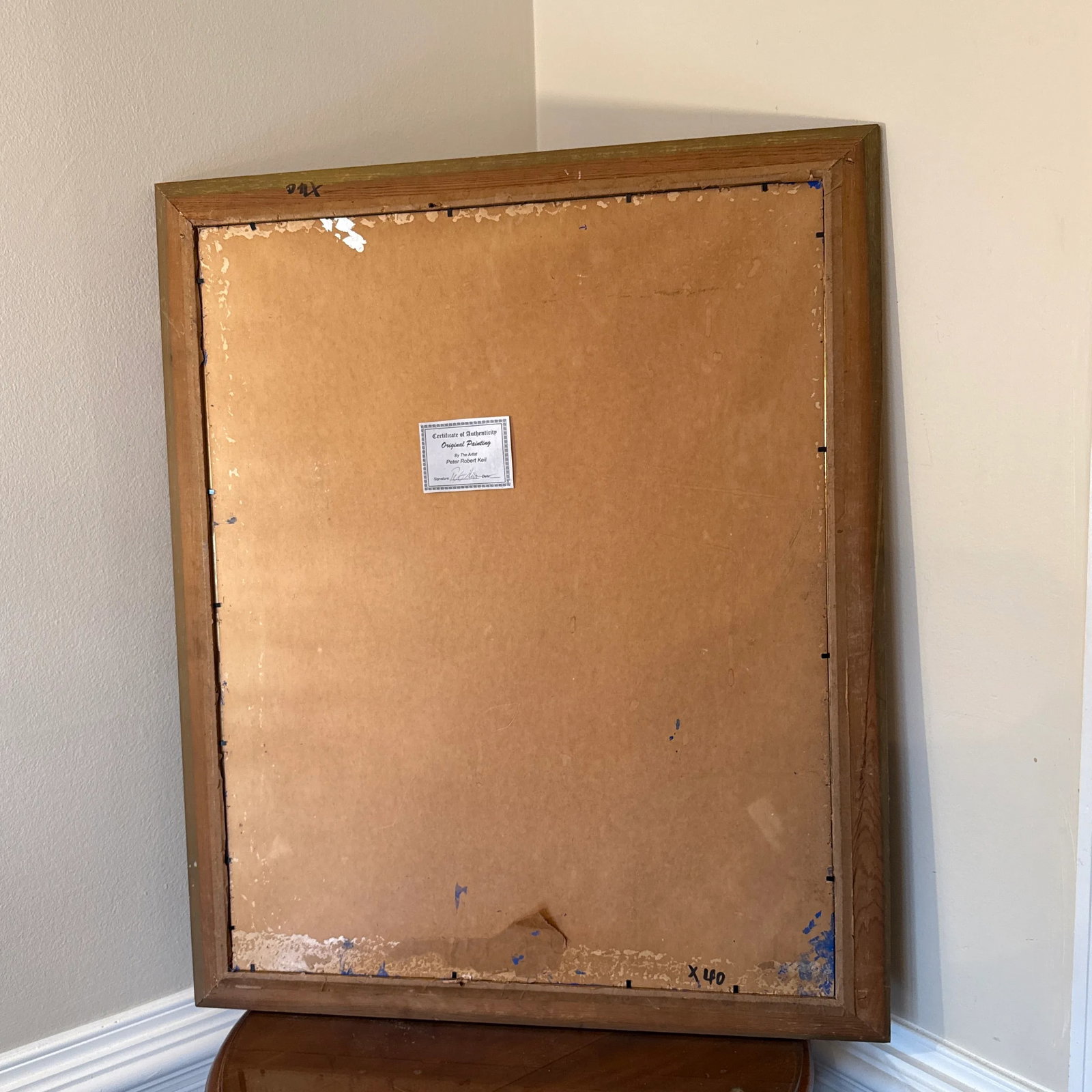 1970s Original Peter Keil Abstract Painting Framed - 9
