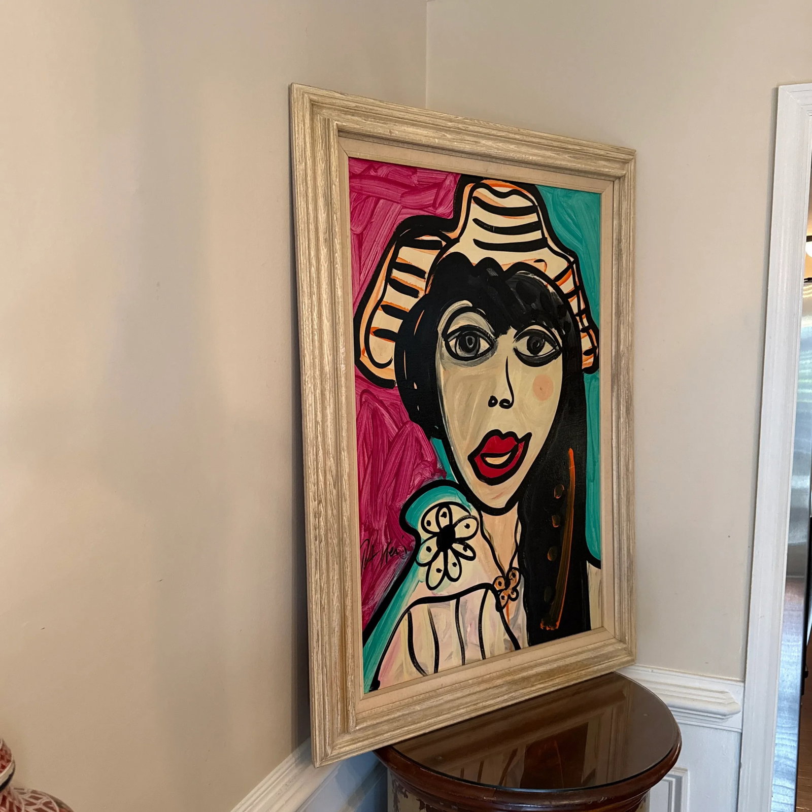 1970s Abstract Painting by Peter Keil, Framed - 3