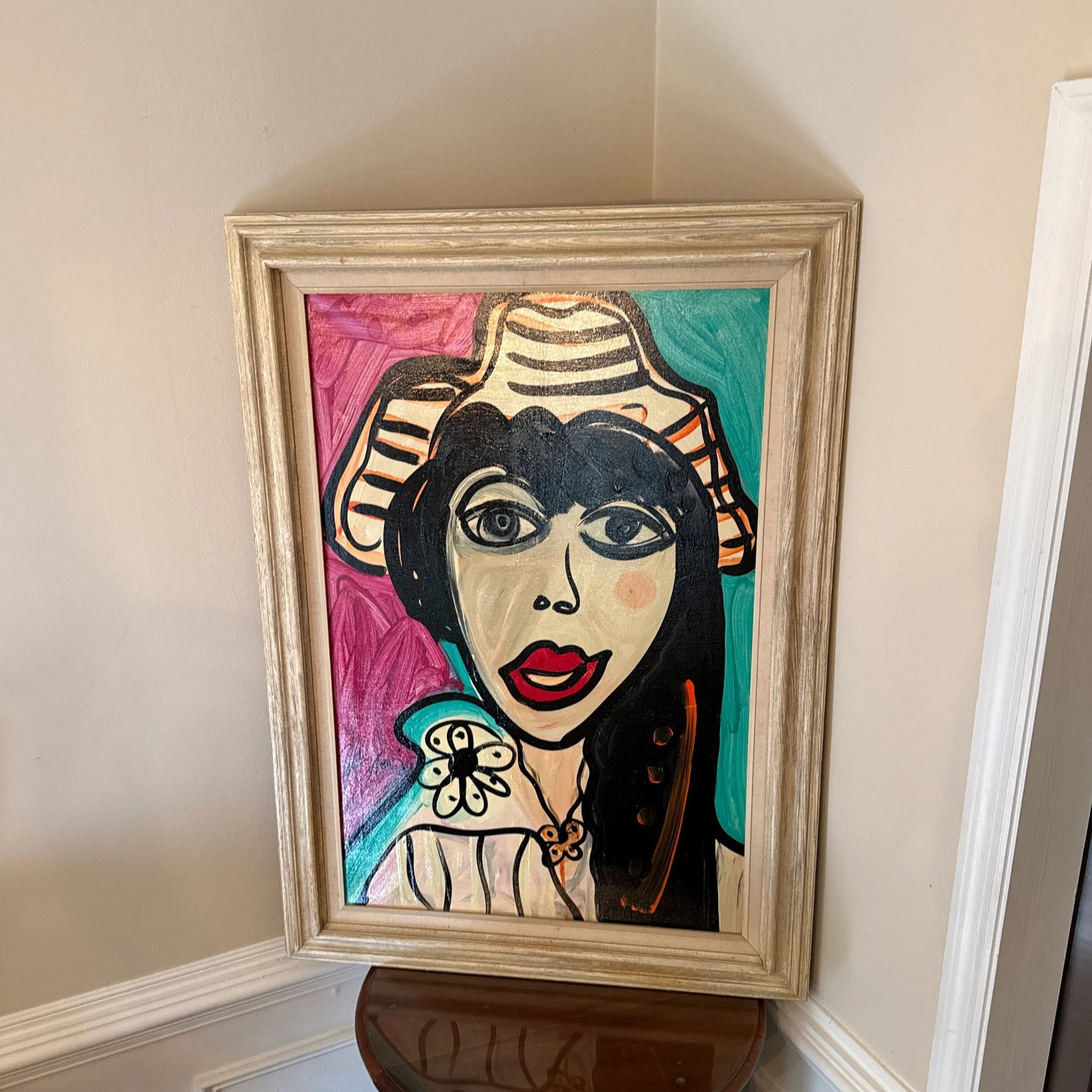 1970s Abstract Painting by Peter Keil, Framed - 6