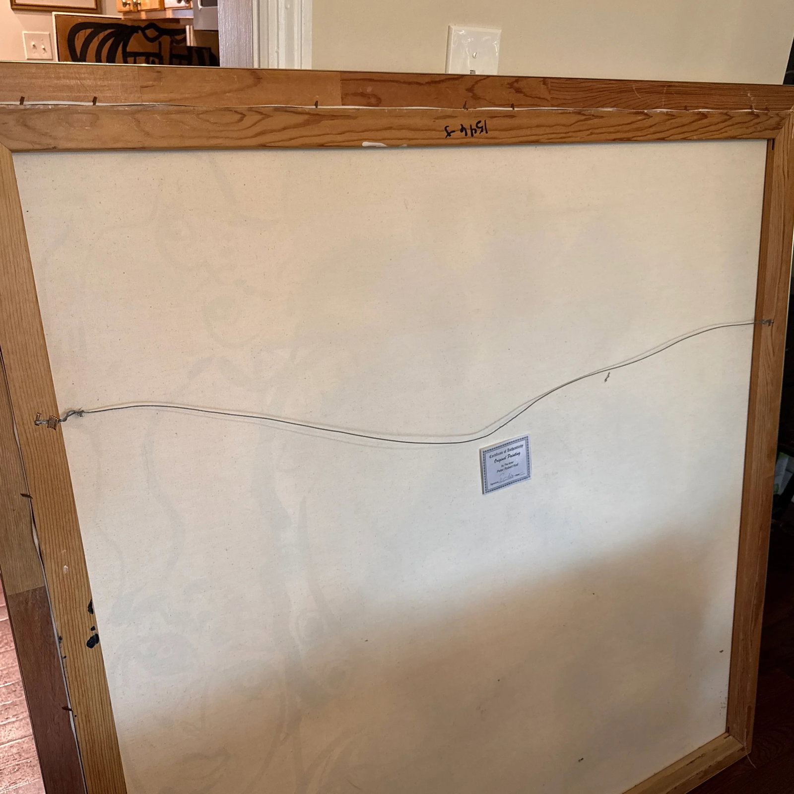 Monumental Midcentury Abstract Painting by Peter Keil, Framed - 11