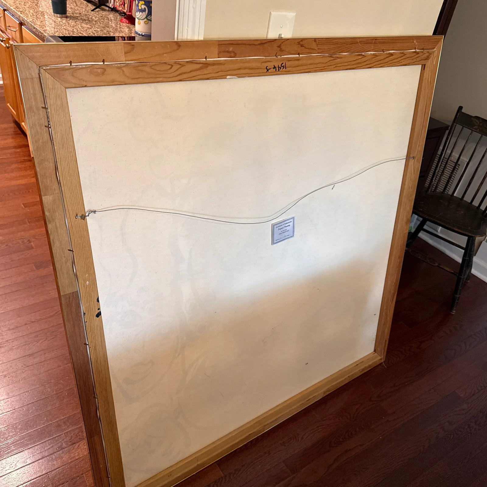 Monumental Midcentury Abstract Painting by Peter Keil, Framed - 12
