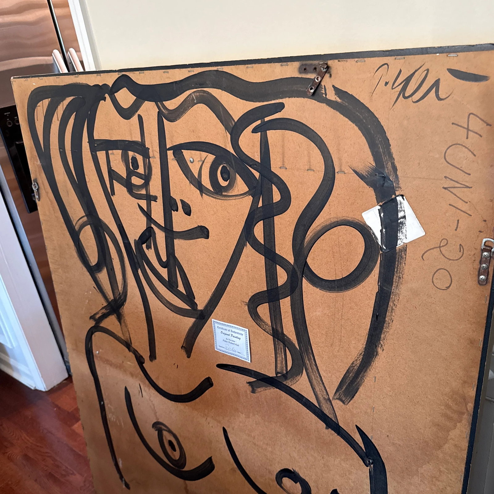 Monumental 1970s Abstract Painting by Peter Keil ~ Framed - 11