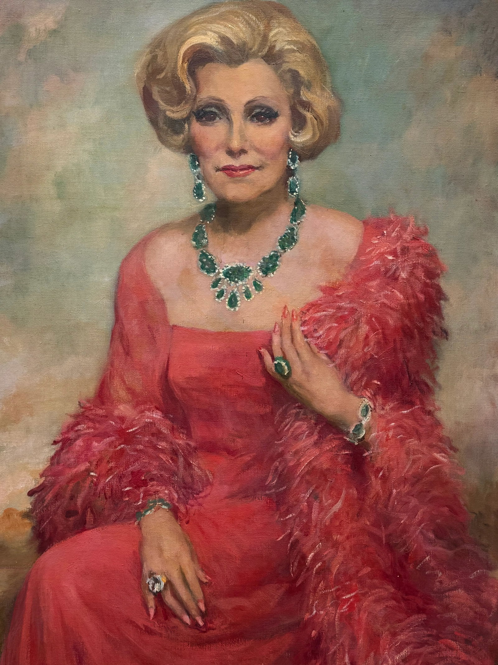 Vintage Portrait of Zsa Zsa Gabor's Mother Jolie by Royal Portrait Painter - 2