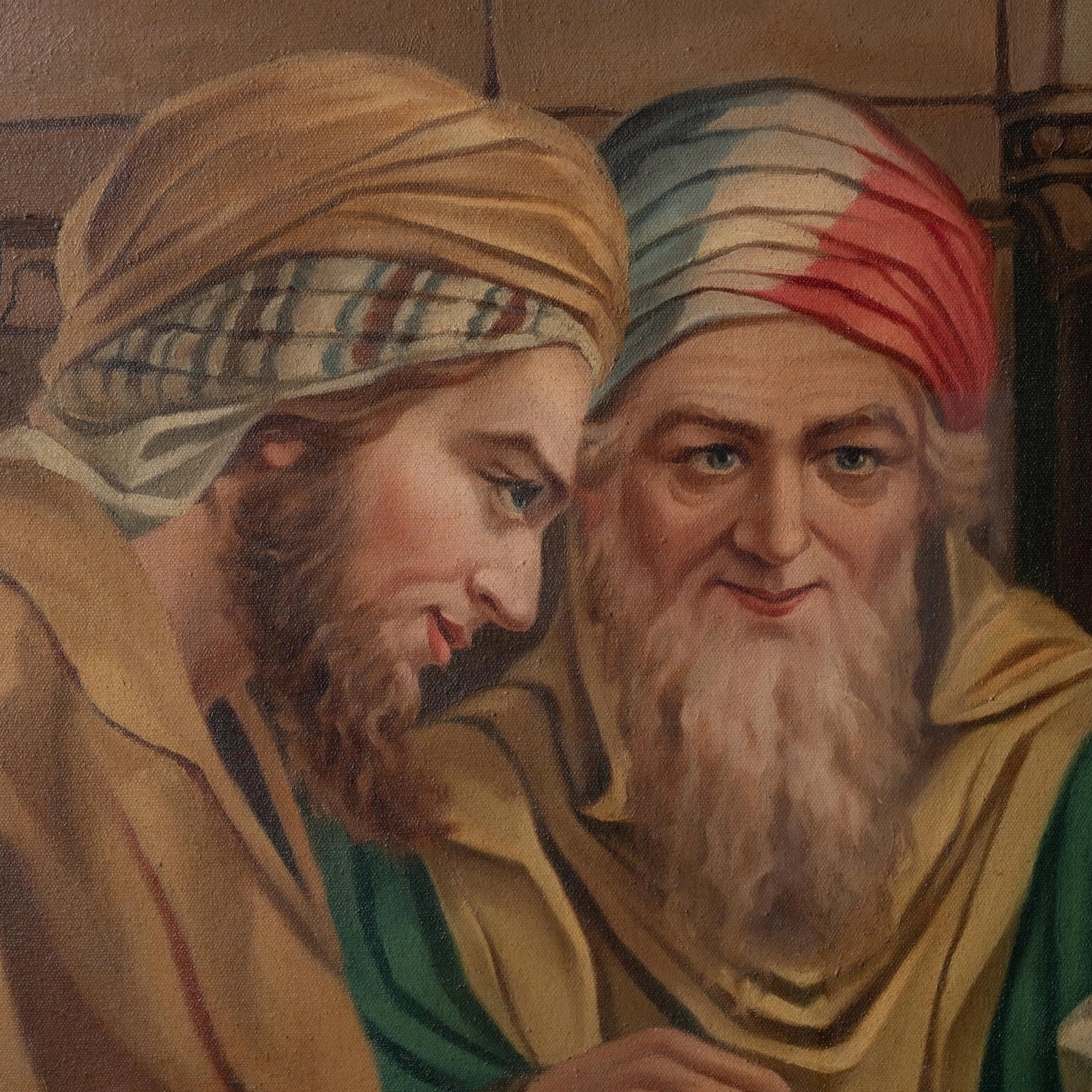 Jose Aceves - "Render Unto Caesar" Oil Painting, 1933 - 6