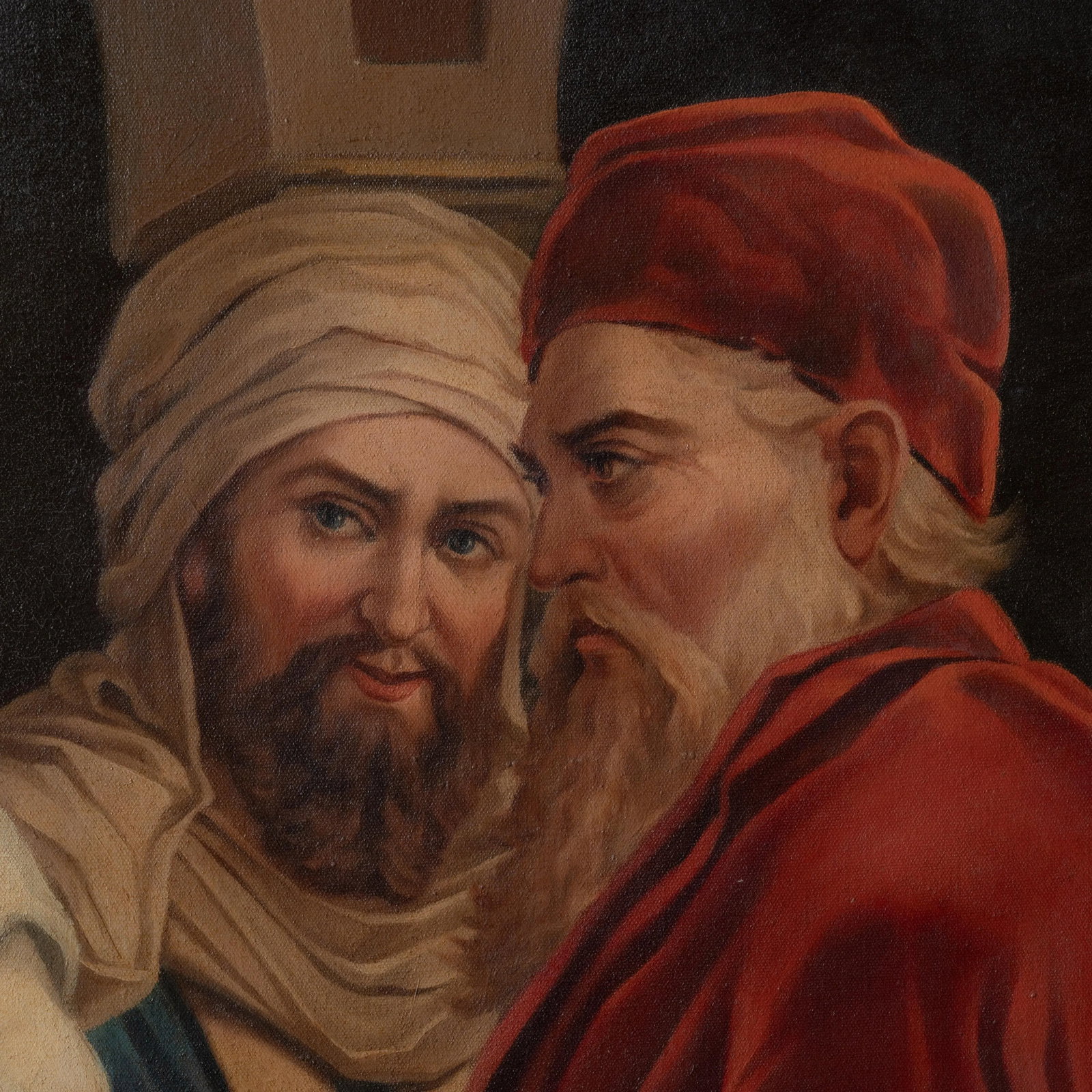 Jose Aceves - "Render Unto Caesar" Oil Painting, 1933 - 7